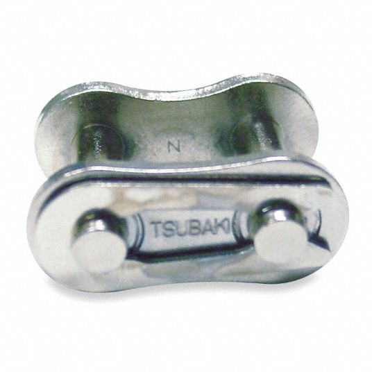 TSUBAKI Connecting Link For Stainless Steel Roller Chains, 40, Single