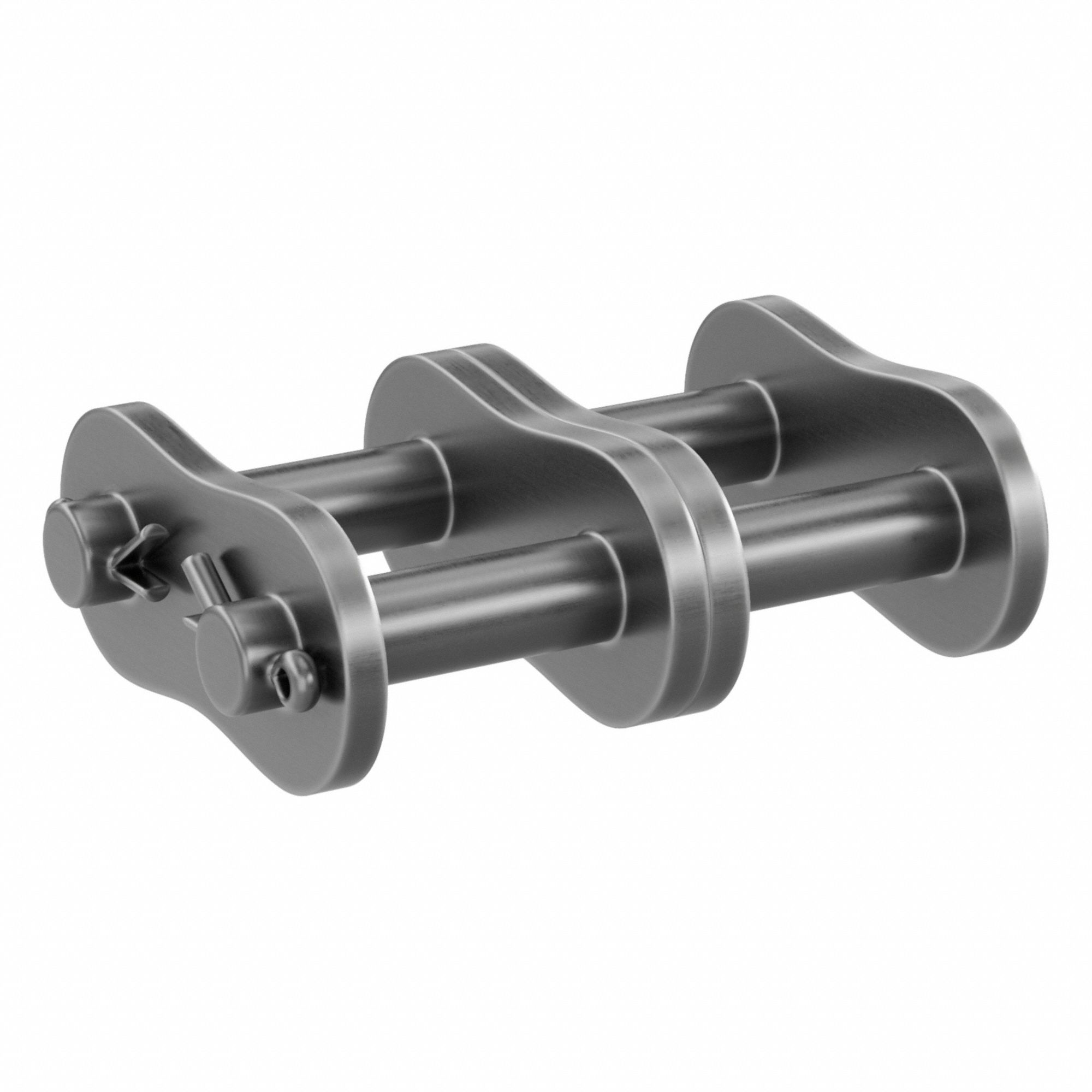 Connecting Link: For Std Roller Chains, 80, Double Strand, 1 in Pitch, 5/8 in Roller Dia