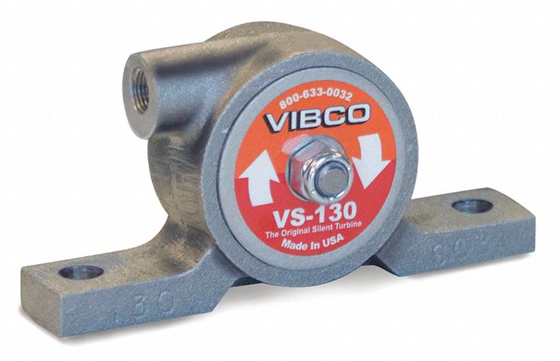 VIBCO Pneumatic Vibrator, 75 lb, 8000 vpm, 80 psi 6L746VS130 Grainger