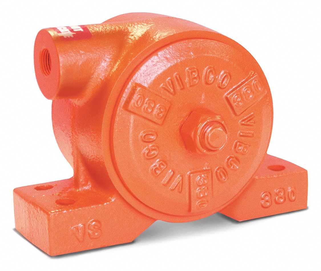 Pneumatic Vibrator: 725 lbf, 5, 200 vpm, 3/8 in NPT, VS, 72 dBA, Cast Iron, Continuous