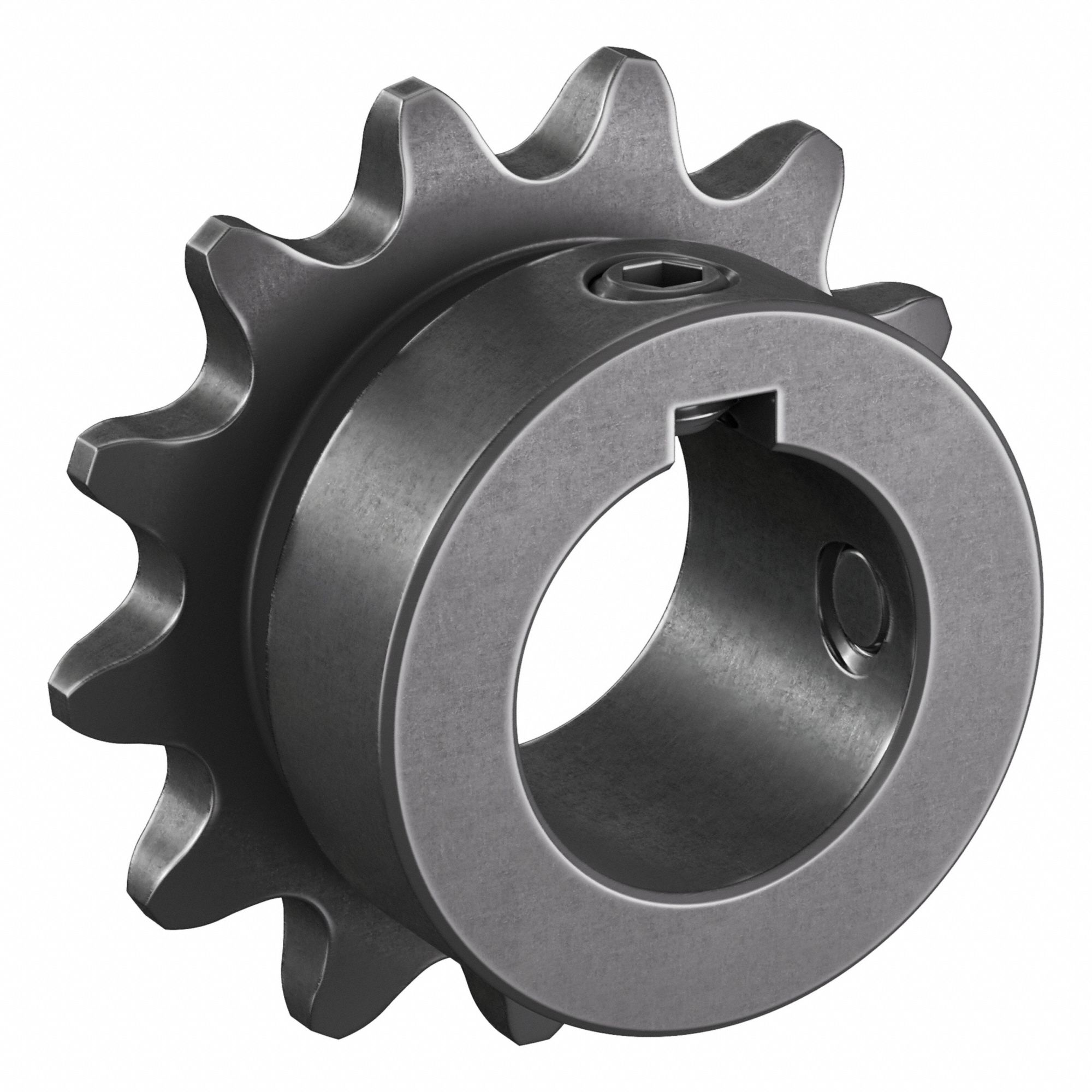 Single Strand Sprocket: 35, For 3/8 in Chain Pitch, 3/4 in Bore Dia, 13 Teeth, Steel