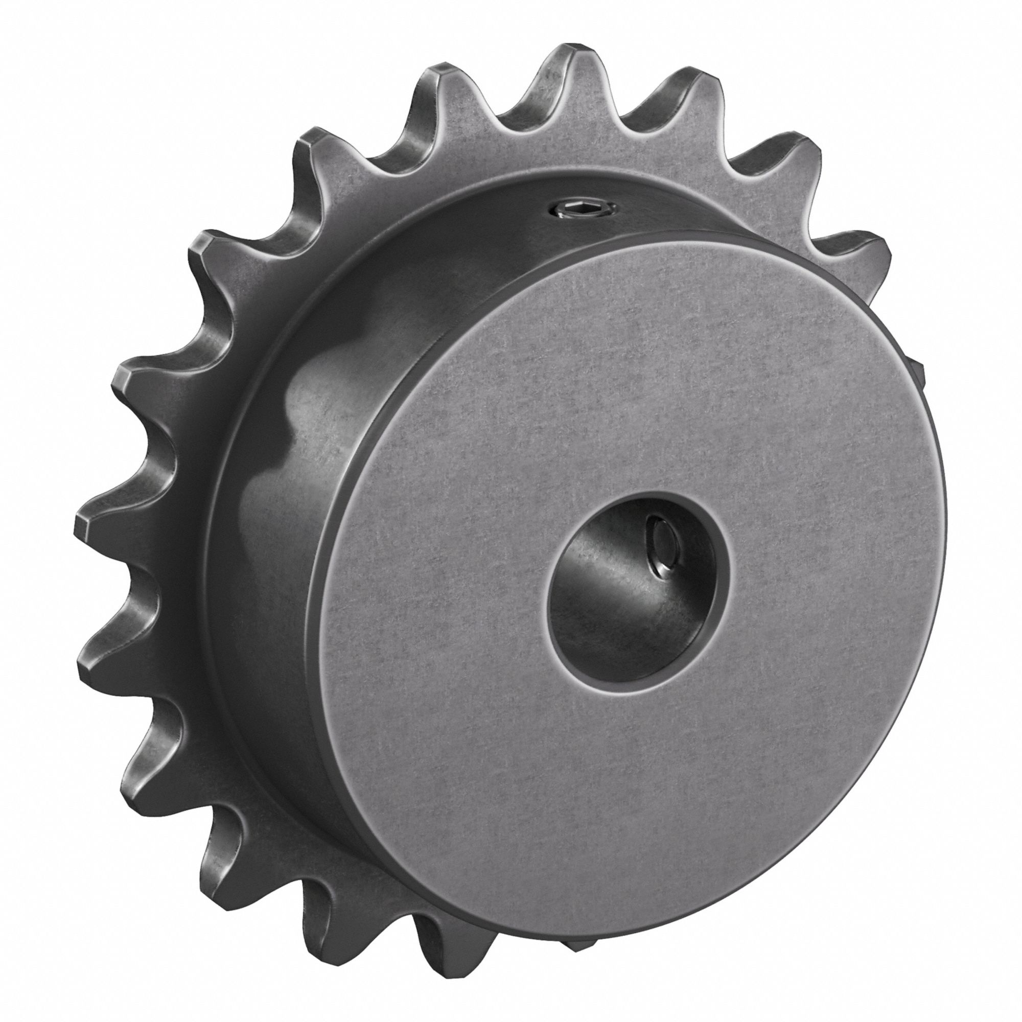 Single Strand Sprocket: 35, For 3/8 in Chain Pitch, 1/2 in Bore Dia, 20 Teeth, Steel