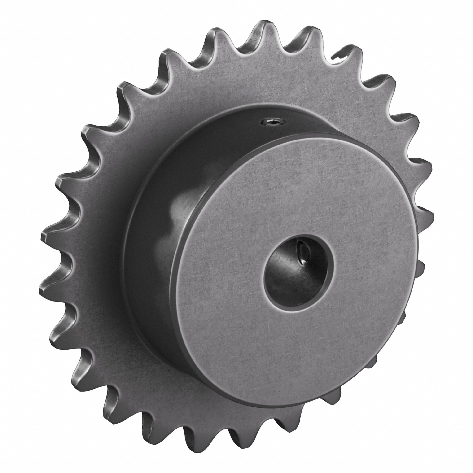 Single Strand Sprocket: 35, For 3/8 in Chain Pitch, 1/2 in Bore Dia, 25 Teeth, Steel