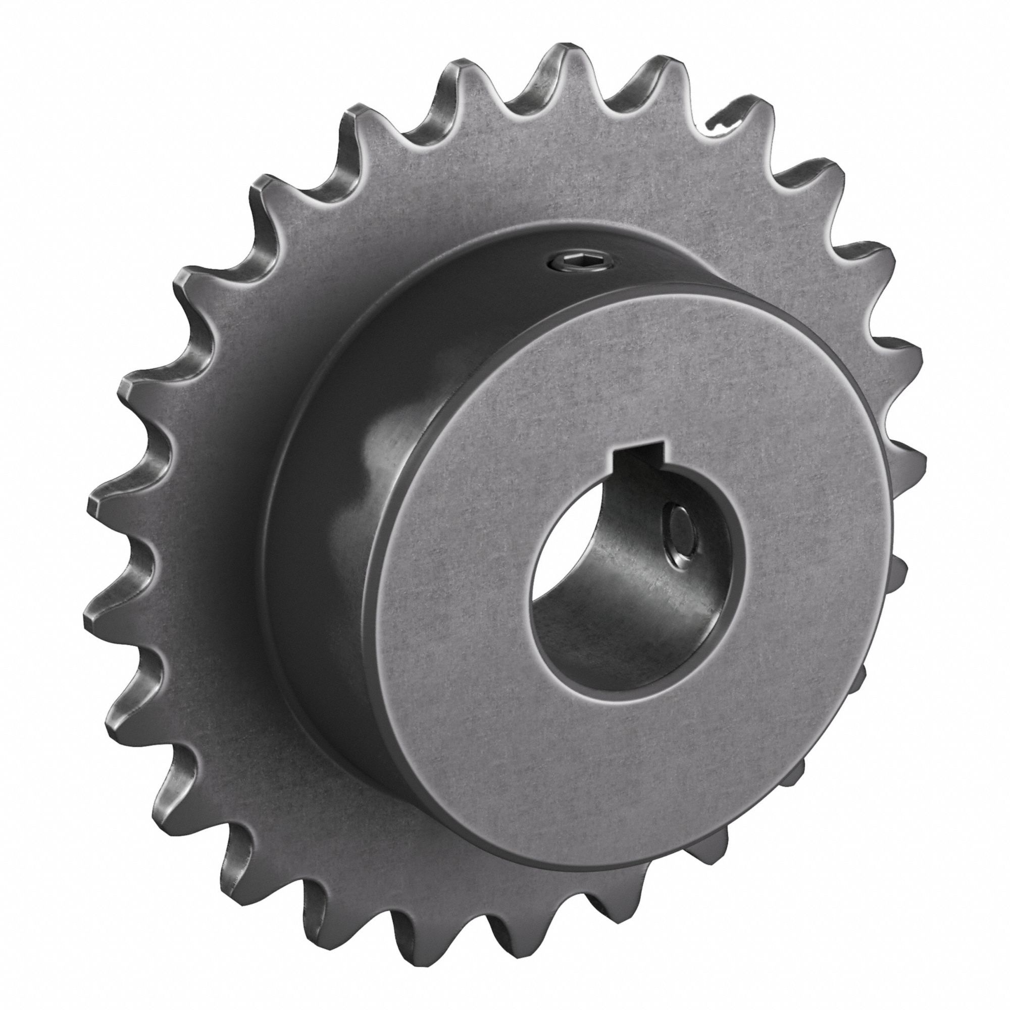 Single Strand Sprocket: 35, For 3/8 in Chain Pitch, 3/4 in Bore Dia, 25 Teeth, Steel