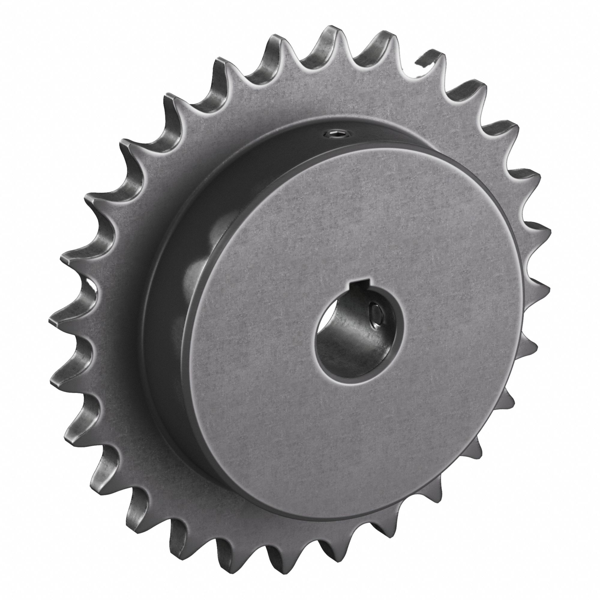 Single Strand Sprocket: 40, For 1/2 in Chain Pitch, 3/4 in Bore Dia, 28 Teeth, Steel