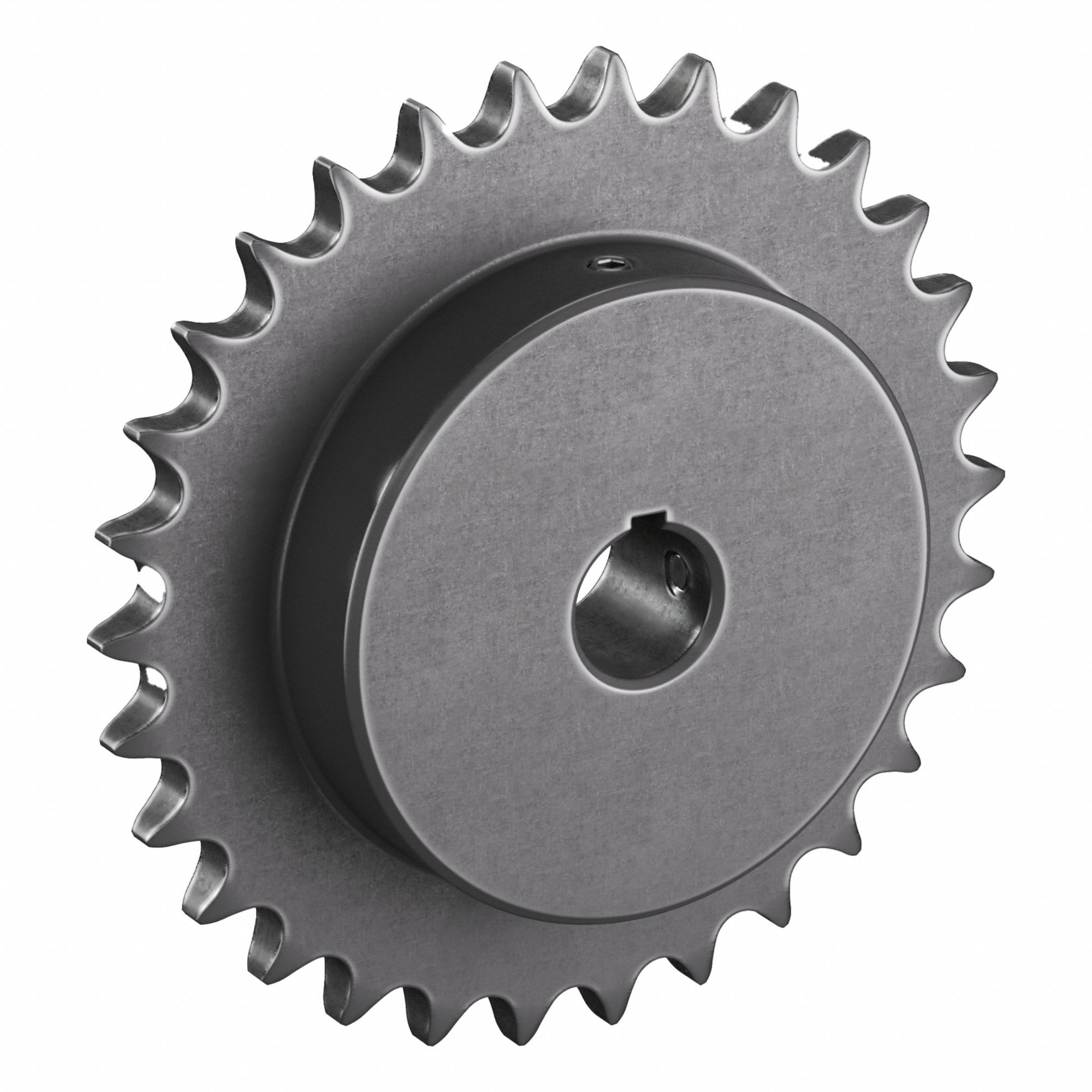 Single Strand Sprocket: 40, For 1/2 in Chain Pitch, 3/4 in Bore Dia, 30 Teeth, Steel