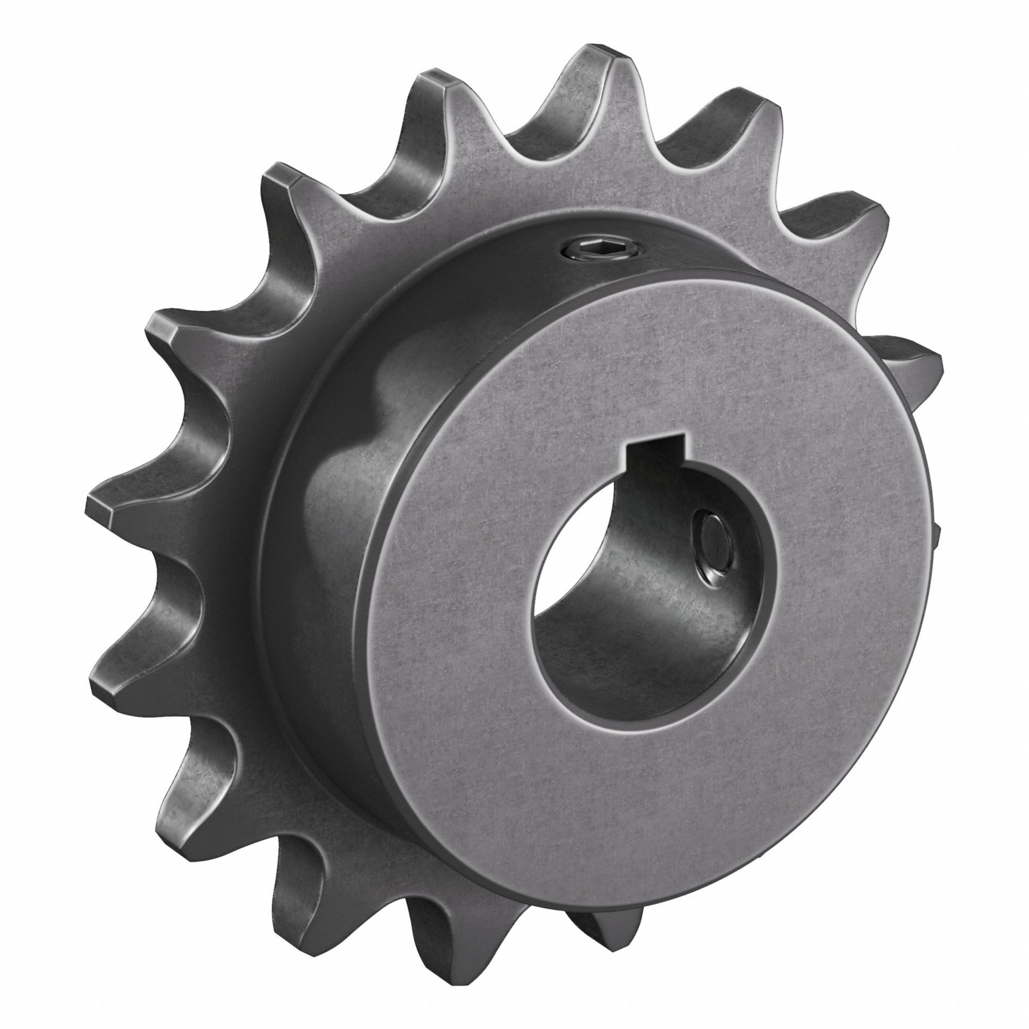 Single Strand Sprocket: 41, For 1/2 in Chain Pitch, 3/4 in Bore Dia, 16 Teeth, Steel