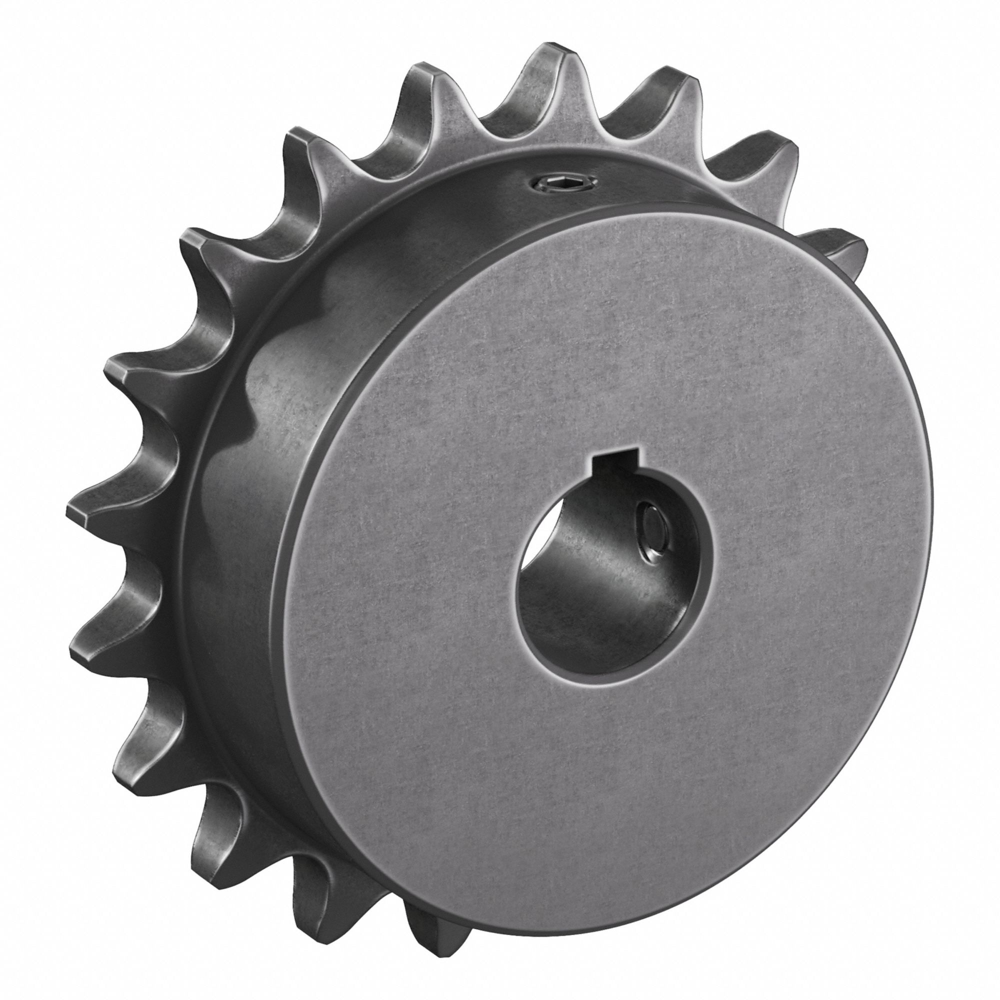 Single Strand Sprocket: 41, For 1/2 in Chain Pitch, 3/4 in Bore Dia, 20 Teeth, Steel