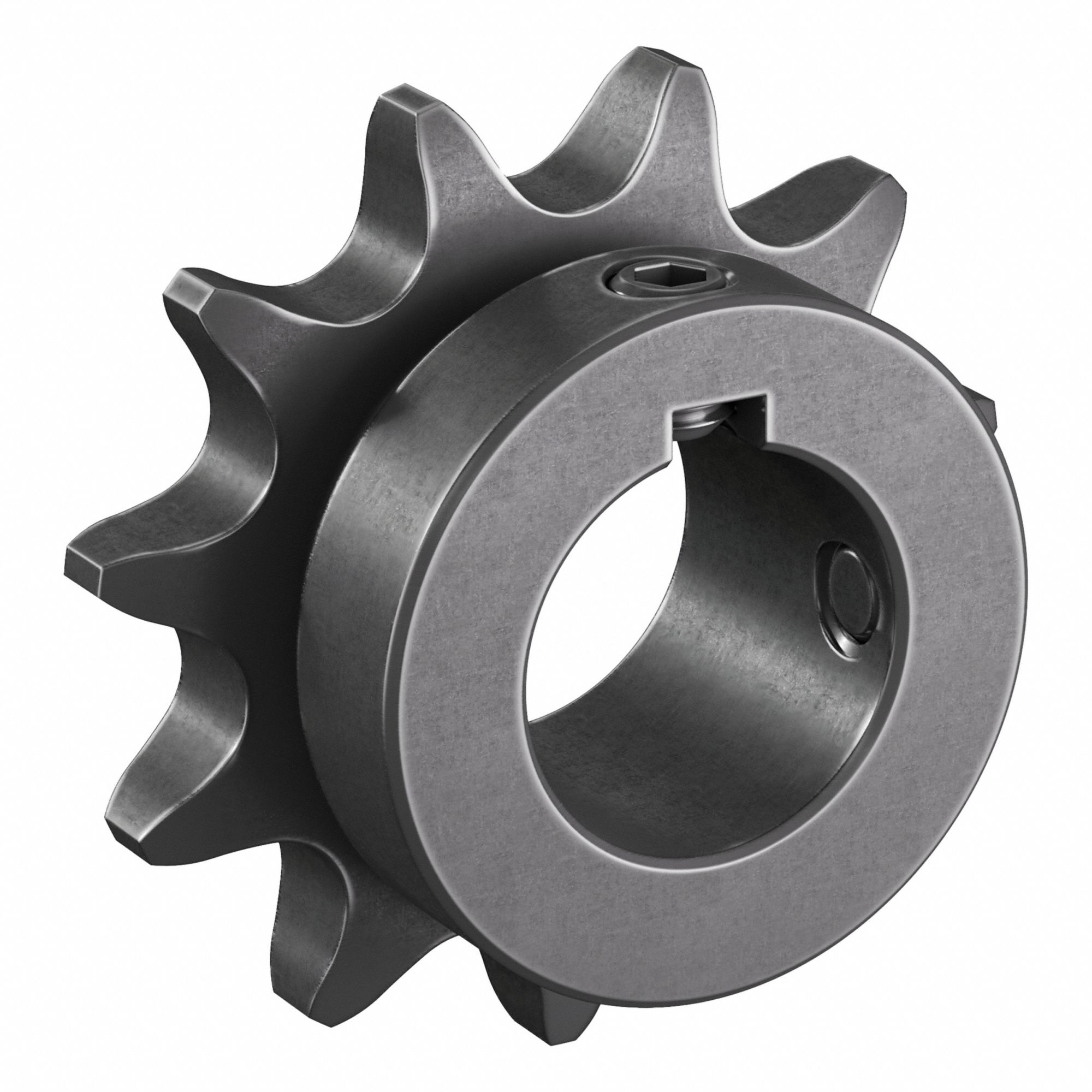 Single Strand Sprocket: 50, For 5/8 in Chain Pitch, 1 in Bore Dia, 11 Teeth, Steel