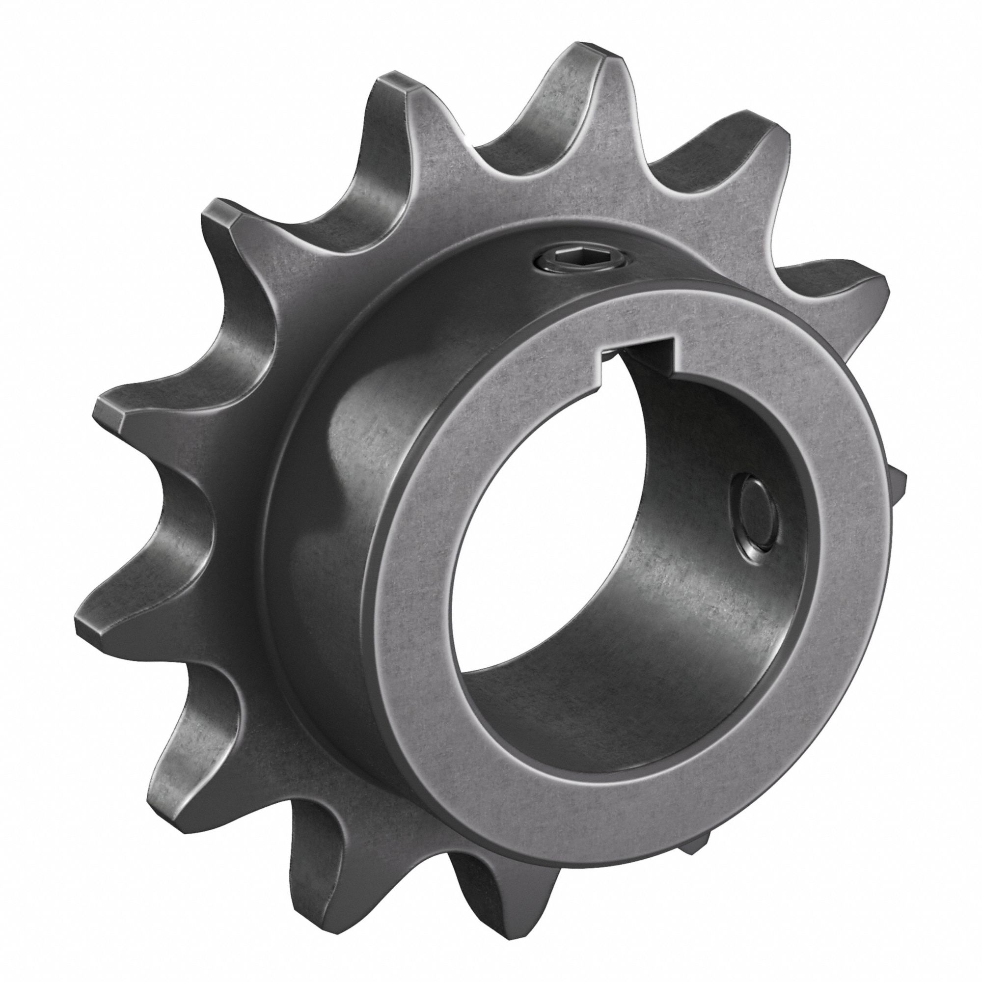 Single Strand Sprocket: 50, For 5/8 in Chain Pitch, 1 1/4 in Bore Dia, 13 Teeth, Steel
