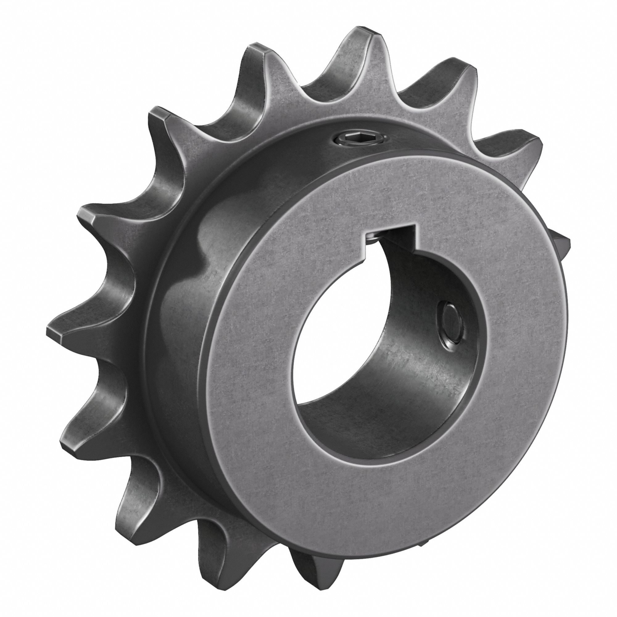 Single Strand Sprocket: 50, For 5/8 in Chain Pitch, 1 3/16 in Bore Dia, 15 Teeth, Steel