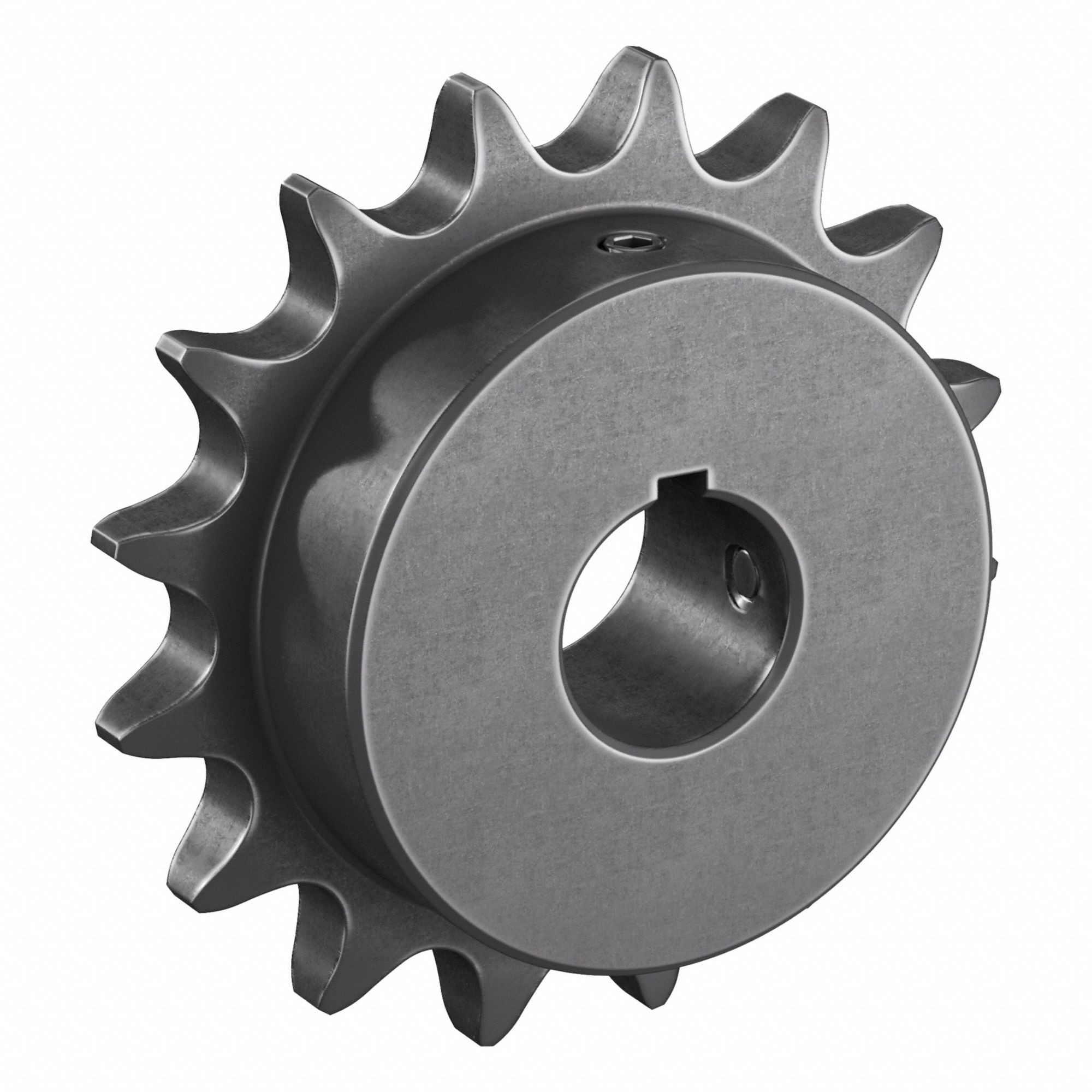 Single Strand Sprocket: 50, For 5/8 in Chain Pitch, 7/8 in Bore Dia, 16 Teeth, Steel