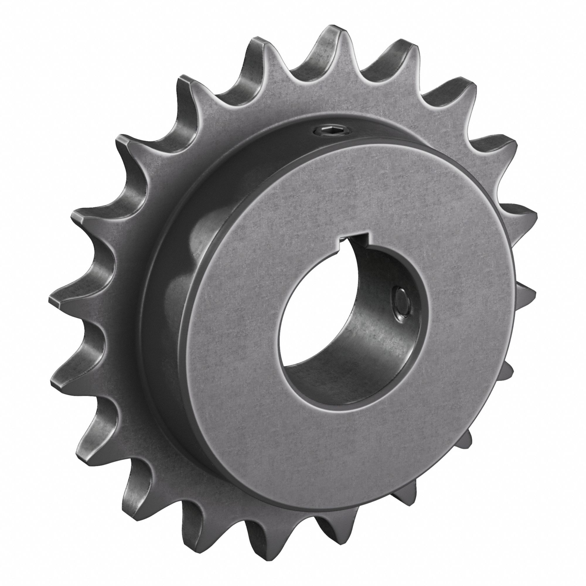 Single Strand Sprocket: 50, For 5/8 in Chain Pitch, 1 1/4 in Bore Dia, 20 Teeth, Steel