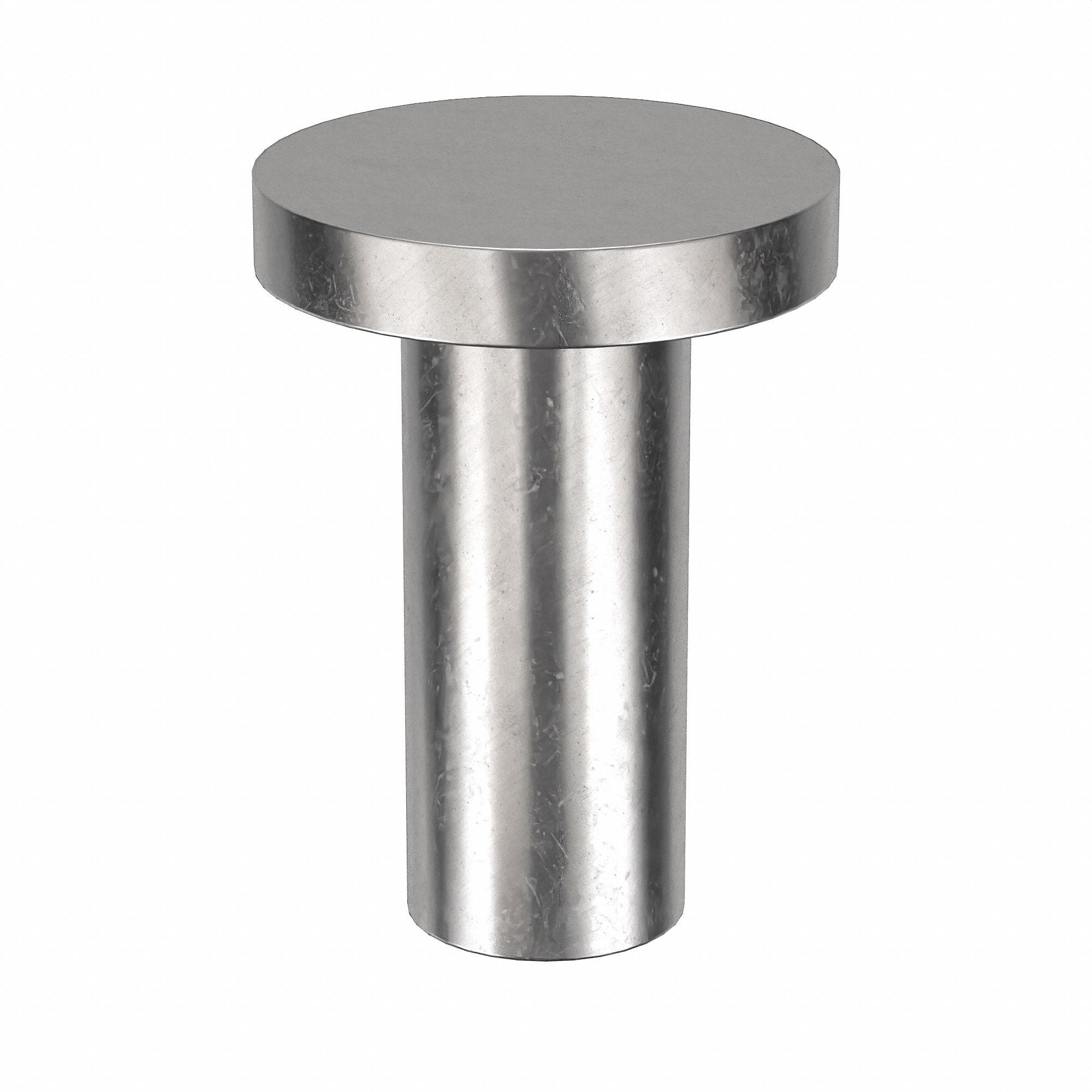 Solid Rivet, 3/4 in L, Flat, PK25: Inch, Flat, 0.3125 in Shank Dia, 55/64 in Overall Lg, 300, 25 PK