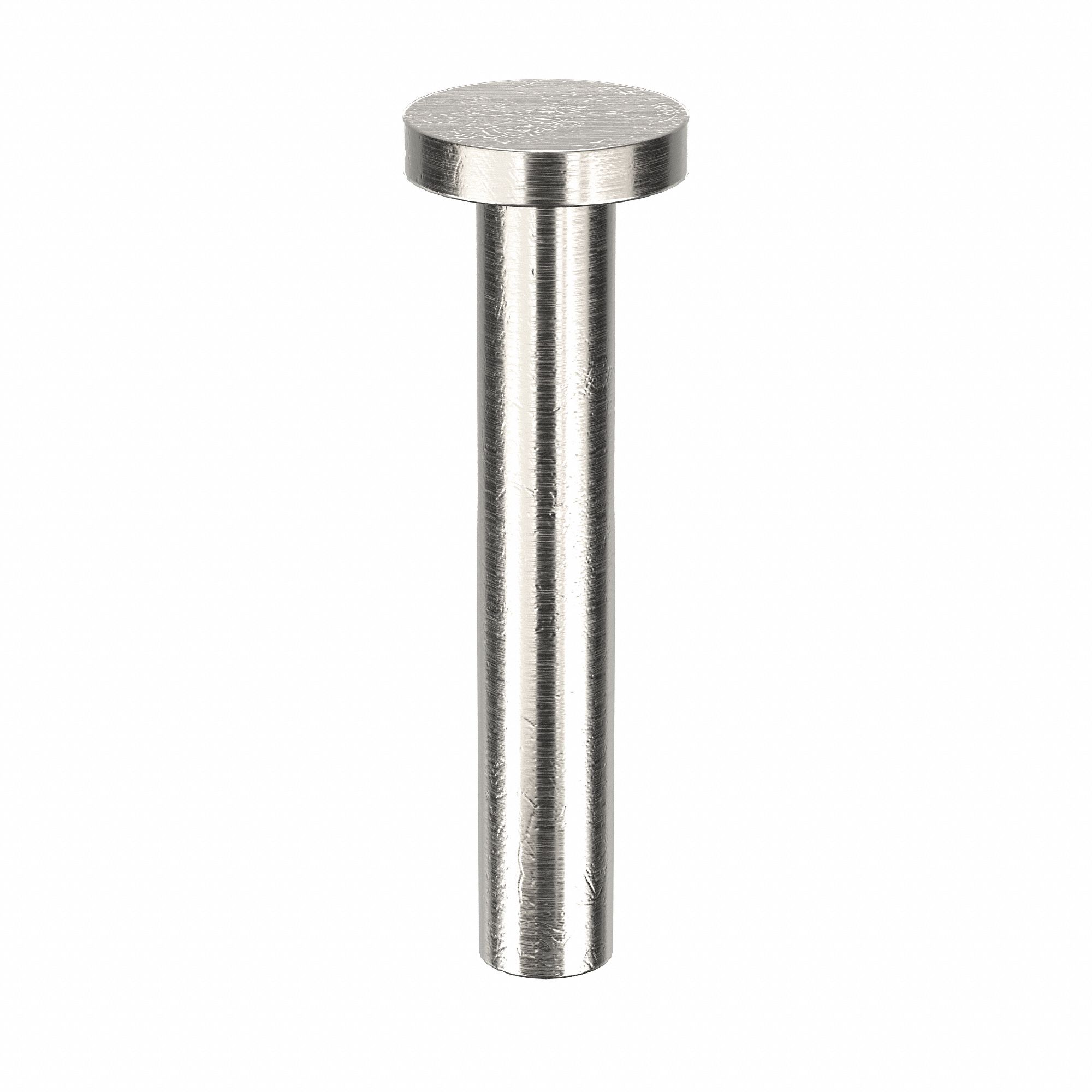 Solid Rivet, 3/8 in L, Flat, PK1000: Inch, Flat, 0.0625 in Shank Dia, 13/32 in Overall Lg, 1, 000 PK
