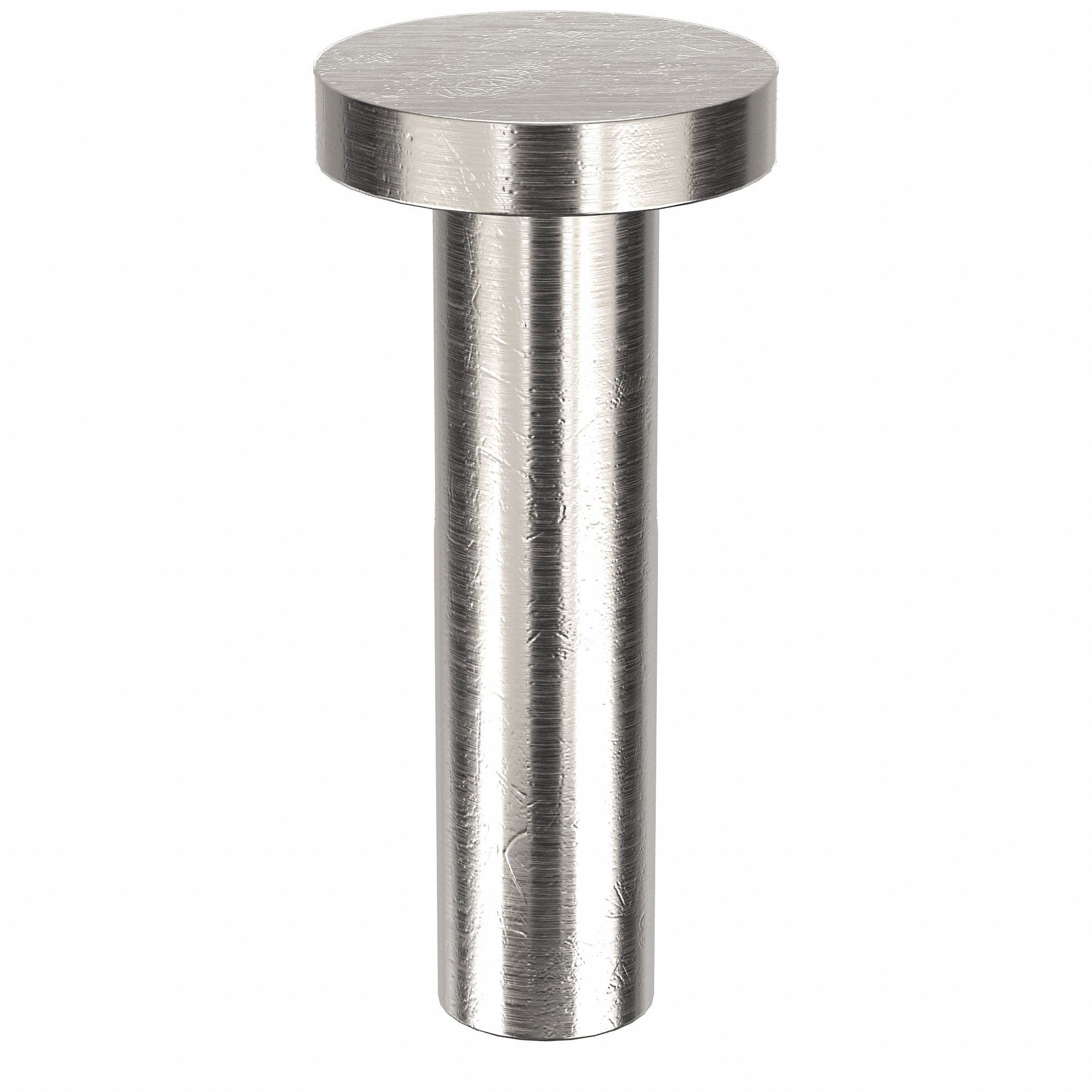 SOLID RIVET, INCH, FLAT, 0.125 IN SHANK DIA, 35/64 IN OVERALL L, ALUMINUM, 1100F, PLAIN, 250 PK