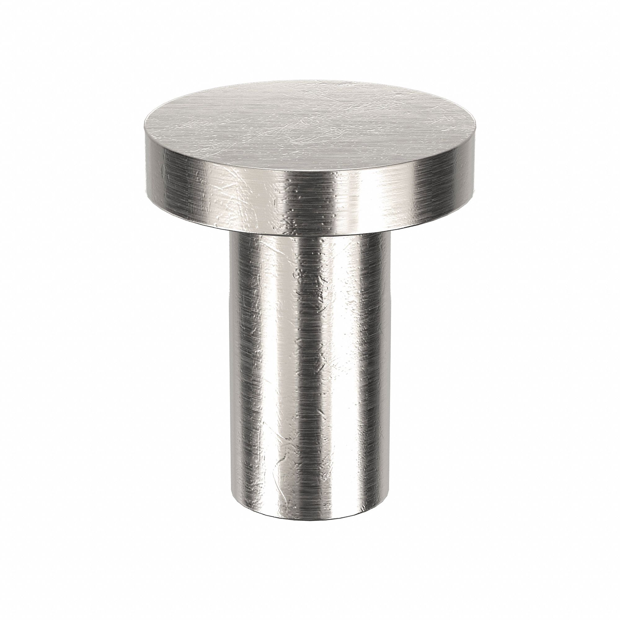 Solid Rivet, 5/16 in L, Flat, PK250: Inch, Flat, 0.1562 in Shank Dia, 3/8 in Overall Lg, 1100F, 250 PK
