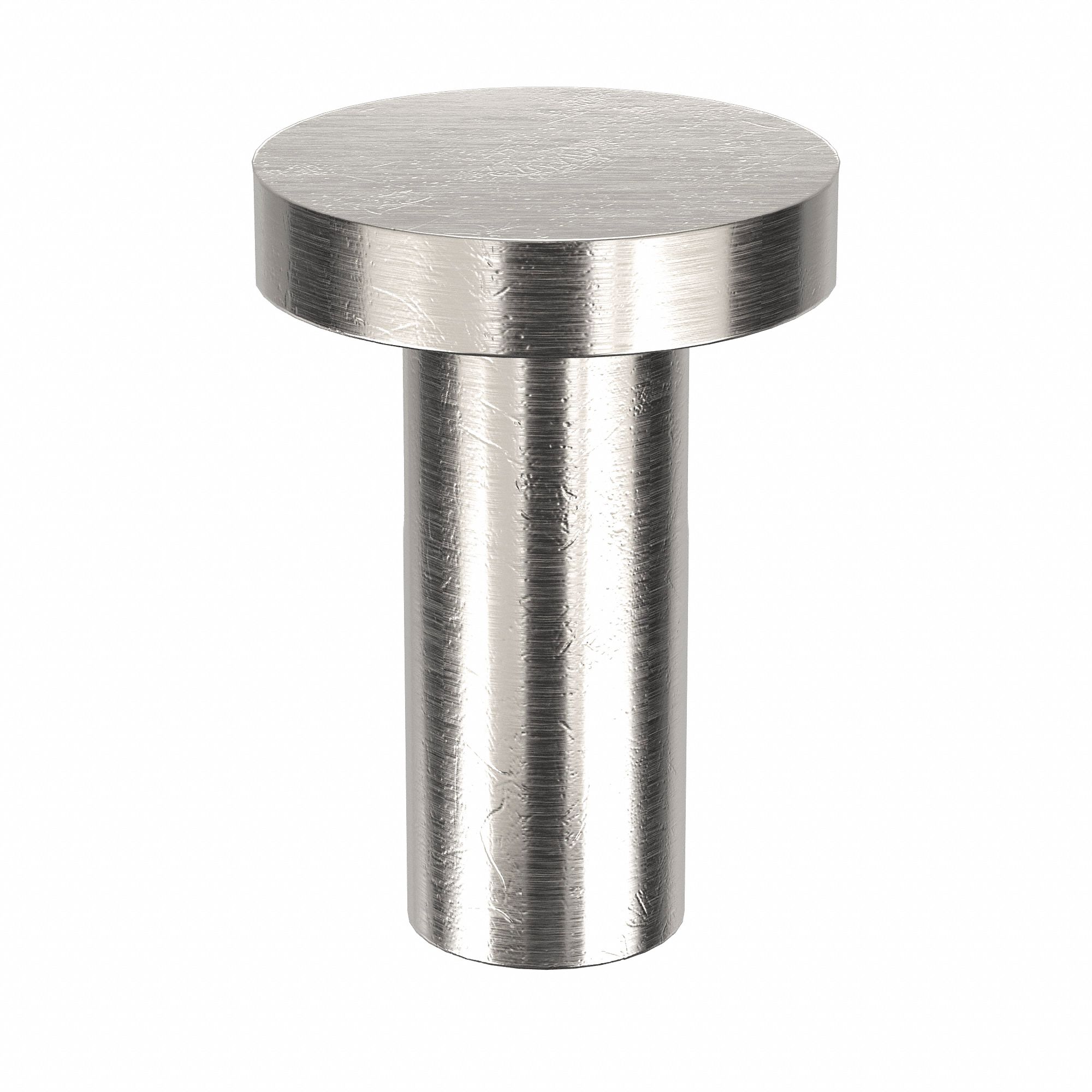 Solid Rivet, 3/8 in L, Flat, PK250: Inch, Flat, 0.1562 in Shank Dia, 27/64 in Overall Lg, 1100F, 250 PK