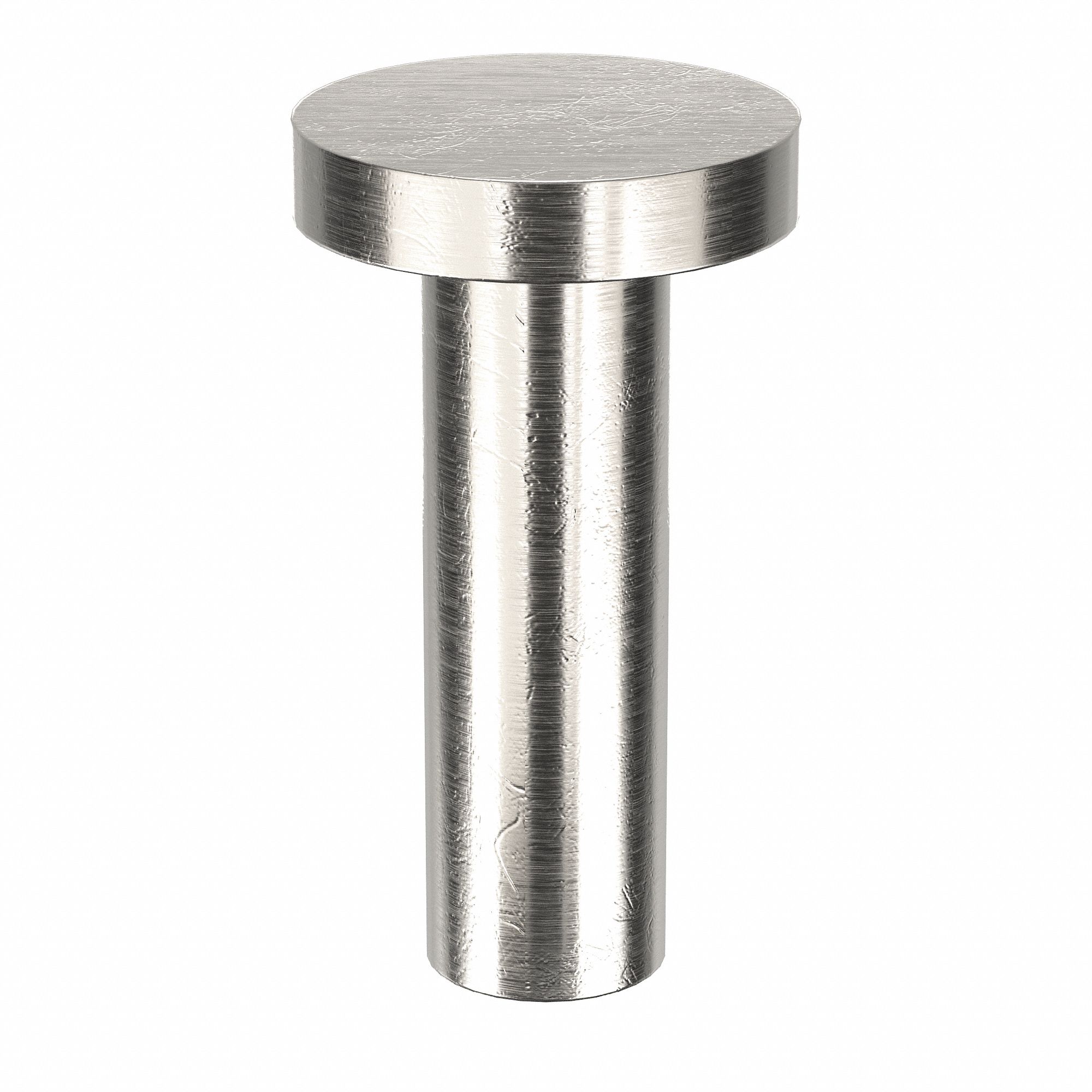 Solid Rivet, 1/2 in L, Flat, PK250: Inch, Flat, 0.1562 in Shank Dia, 35/64 in Overall Lg, 1100F, 250 PK