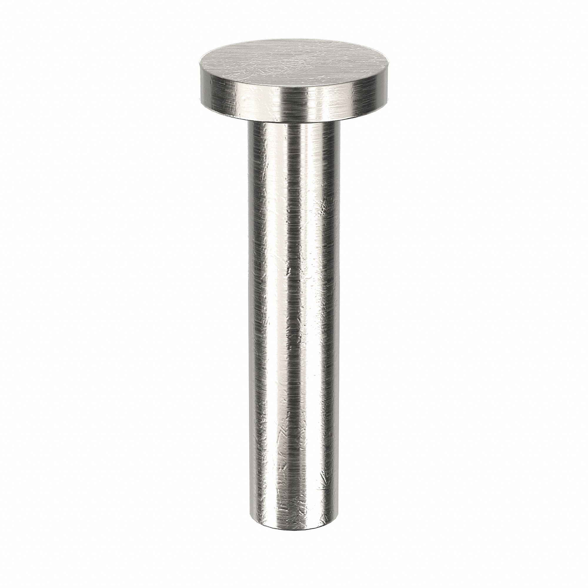 SOLID RIVET, INCH, FLAT, 0.1562 IN SHANK DIA, 13/16 IN OVERALL L, ALUMINUM, 1100F, PLAIN, 100 PK