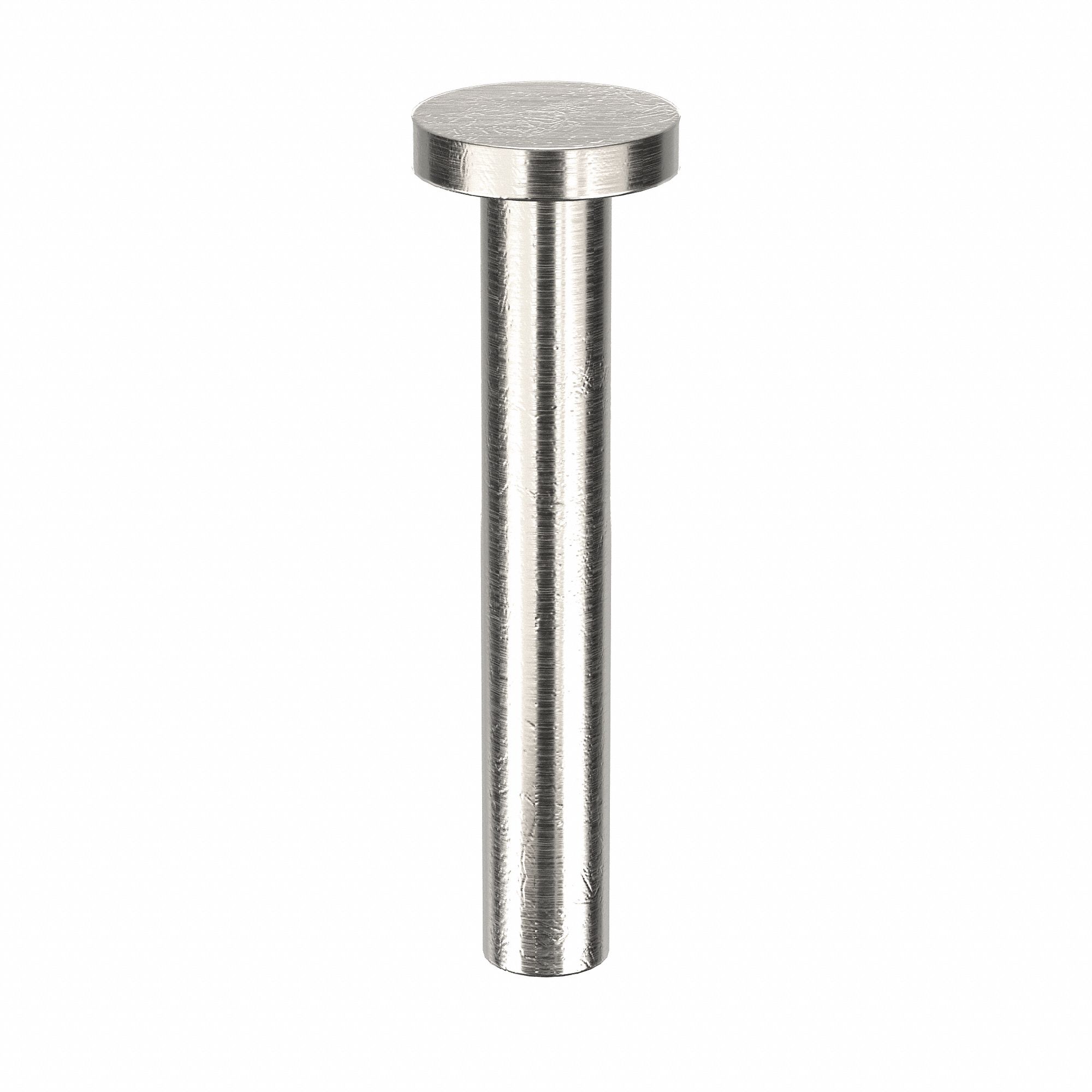 SOLID RIVET, INCH, FLAT, 0.1562 IN SHANK DIA, 1 1/16 IN OVERALL L, ALUMINUM, 1100F, PLAIN, 100 PK