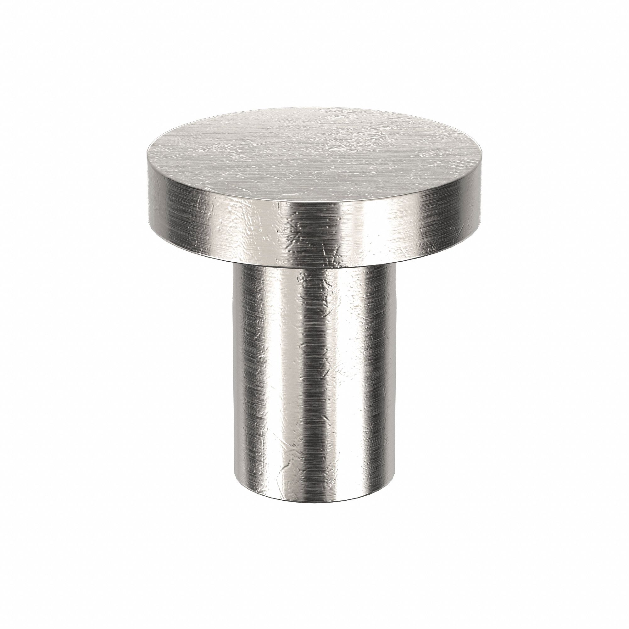 Solid Rivet, 5/16 in L, Flat, PK250: Inch, Flat, 0.1875 in Shank Dia, 25/64 in Overall Lg, 250 PK