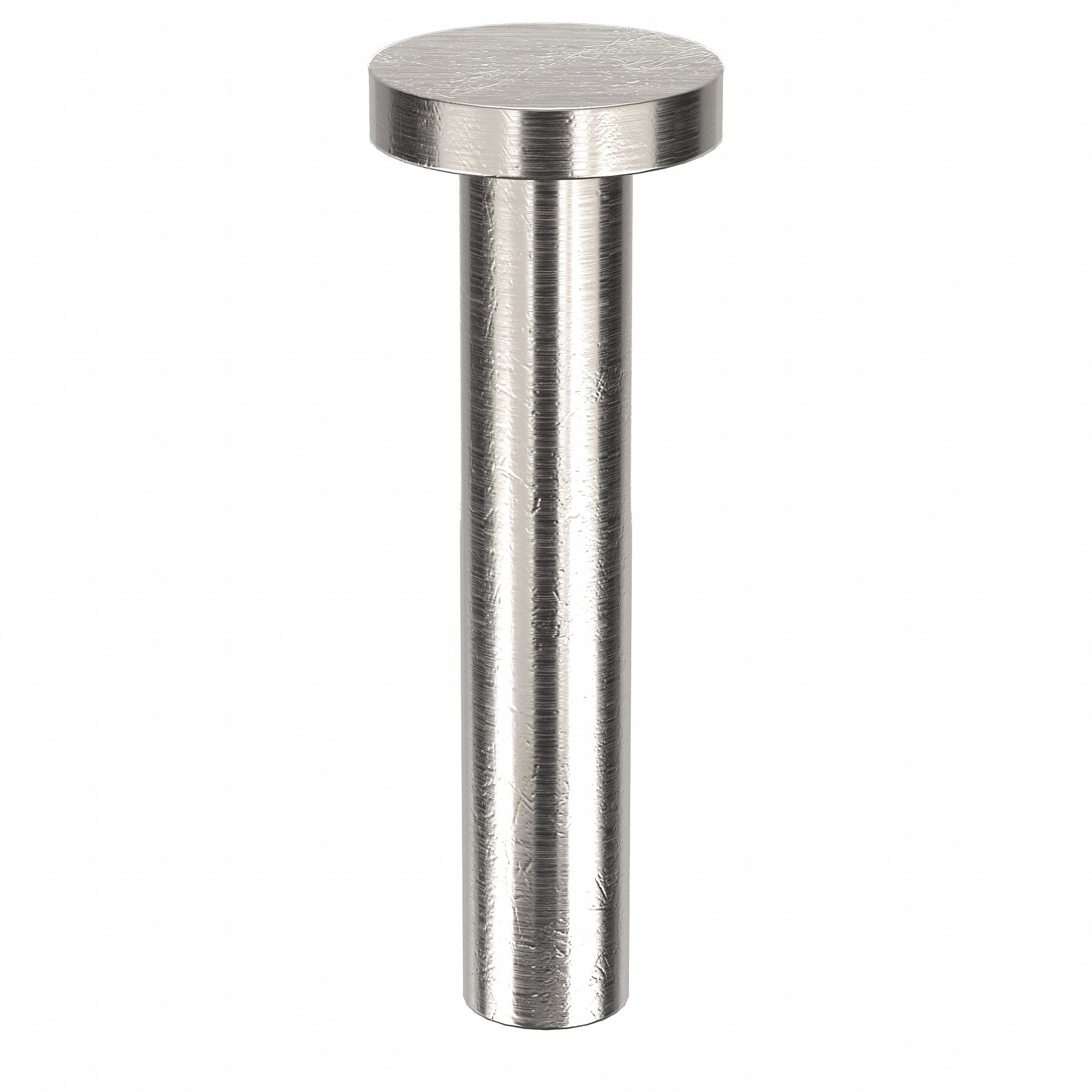 SOLID RIVET, INCH, FLAT, 0.1875 IN SHANK DIA, 1 5/64 IN OVERALL L, ALUMINUM, 1100F, PLAIN, 100 PK