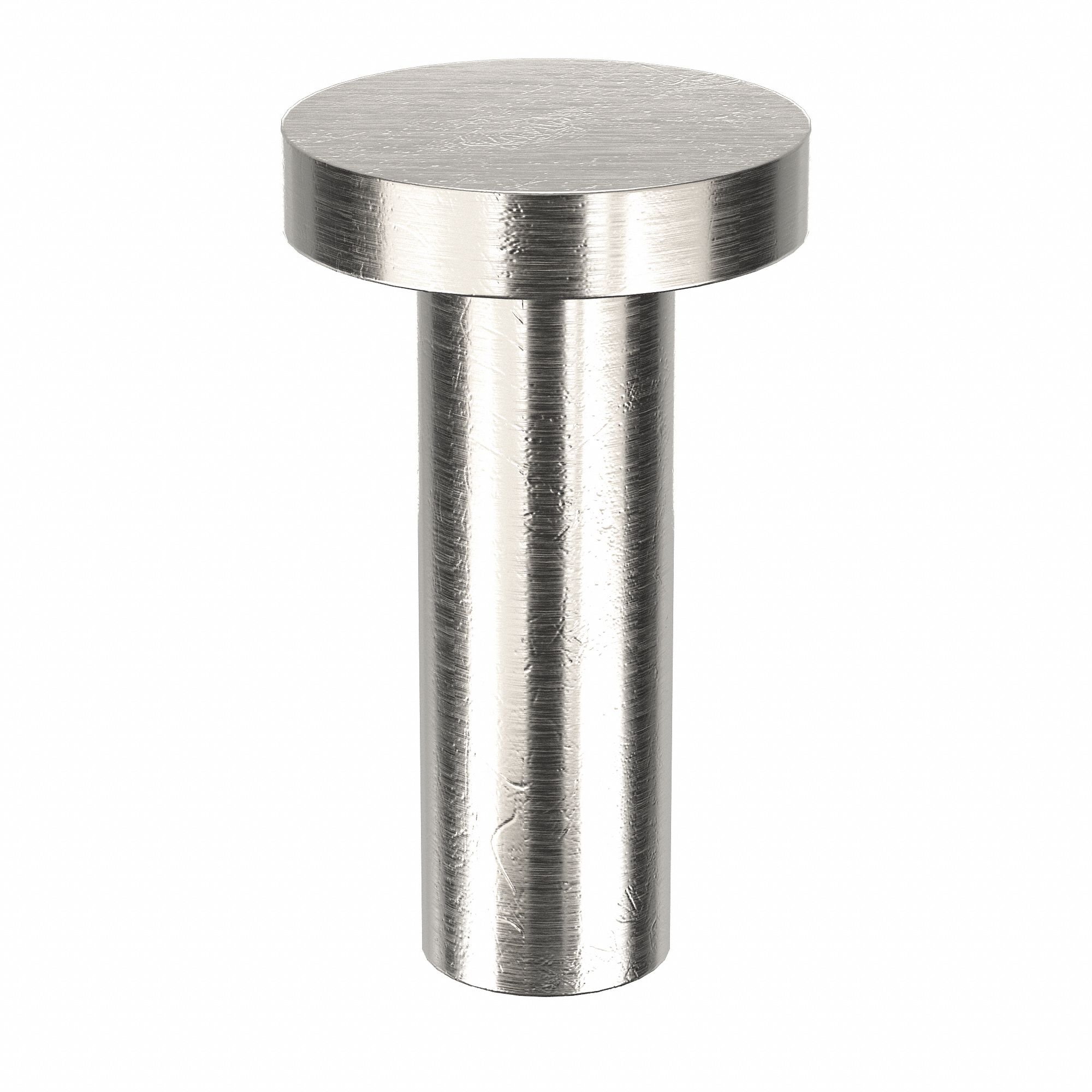 Solid Rivet, 3/4 in L, Flat, PK100: Inch, Flat, 0.25 in Shank Dia, 27/32 in Overall Lg, 1100F, 100 PK