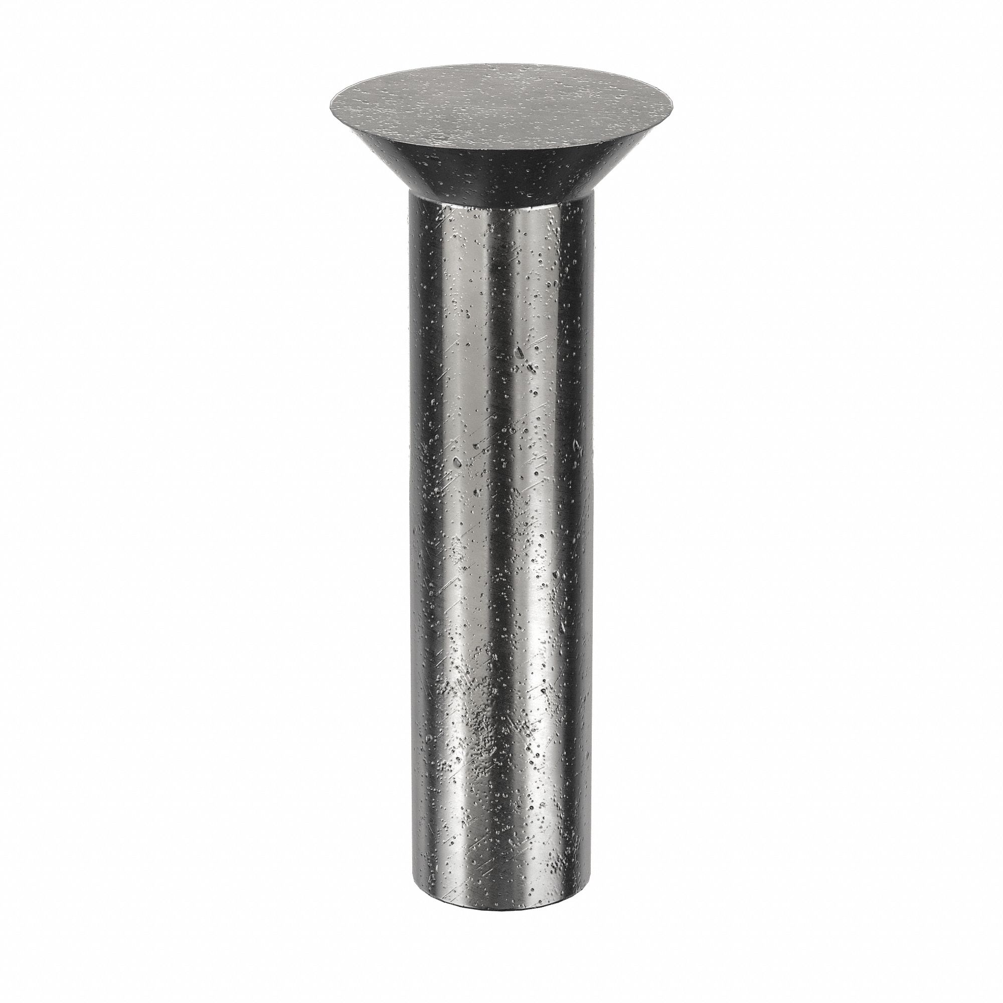 SOLID RIVET, INCH, COUNTERSUNK, 0.1875 IN SHANK DIA, 51/64 IN OVERALL L, STEEL, LOW CARBON, 155 PK