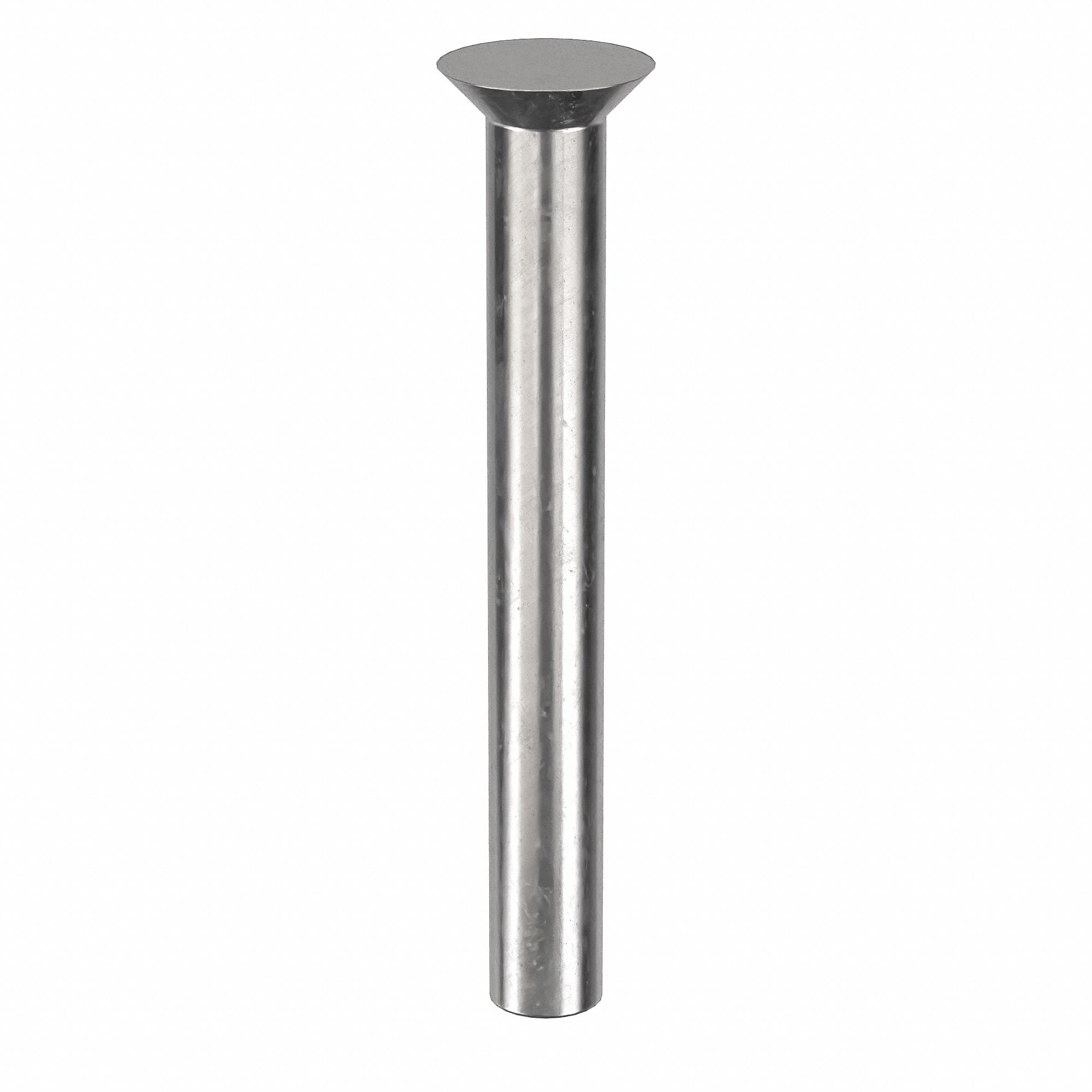 SOLID RIVET, INCH, COUNTERSUNK, 0.125 IN SHANK DIA, 1 3/64 IN OVERALL L, STAINLESS STEEL, 100 PK