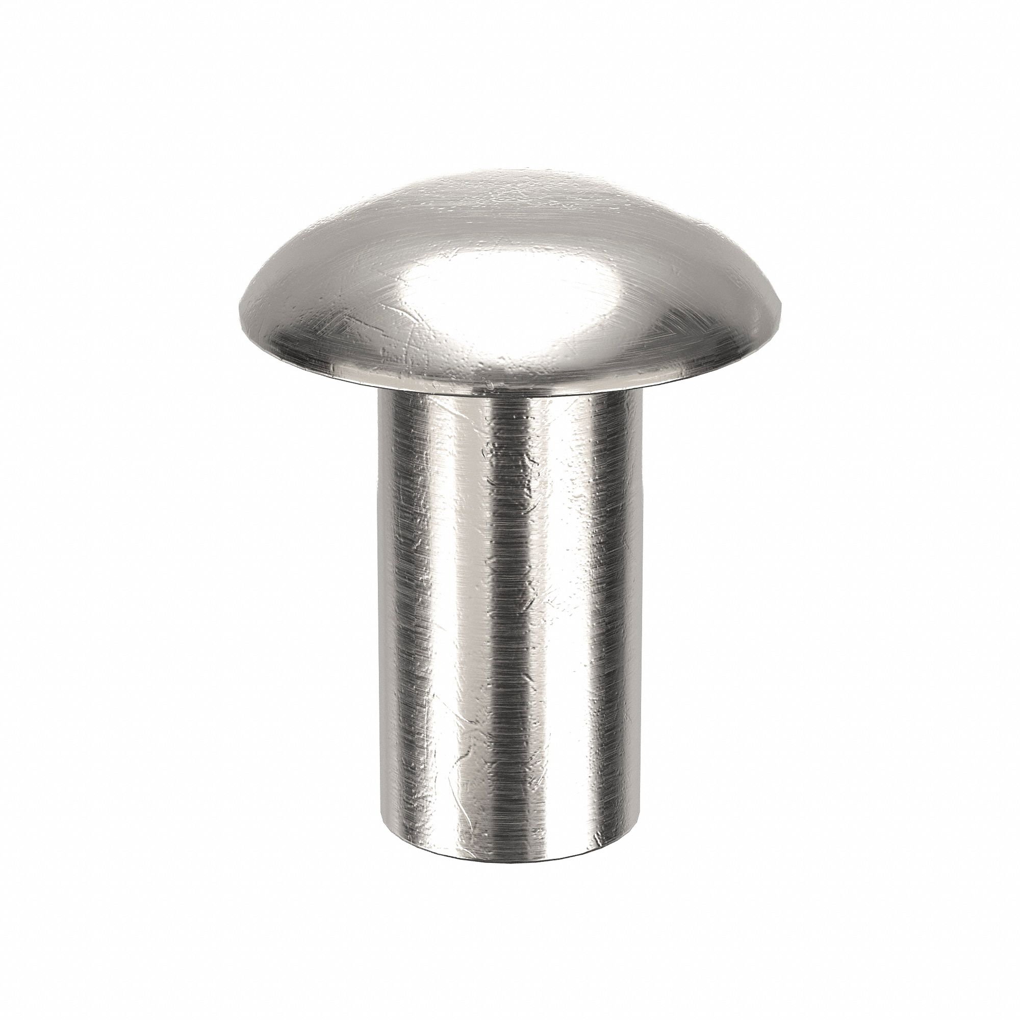 SOLID RIVET, INCH, UNIVERSAL, 0.1875 IN SHANK DIA, 29/64 IN OVERALL L, ALUMINUM, 1100F, 250 PK