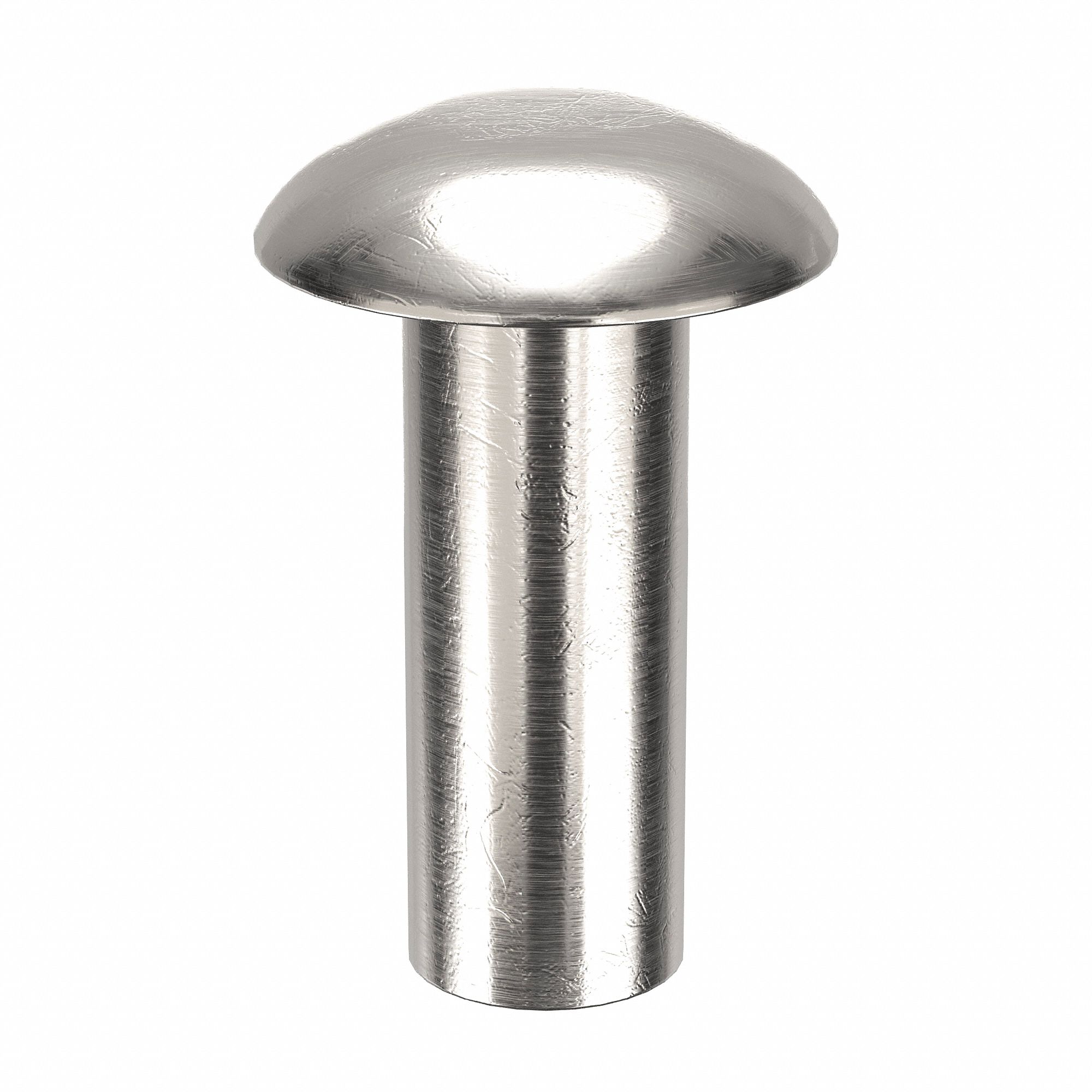 SOLID RIVET, INCH, UNIVERSAL, 0.1875 IN SHANK DIA, 37/64 IN OVERALL L, ALUMINUM, 1100F, 100 PK