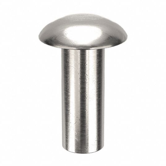 Rivet, Medium, Nickel, 100/pk