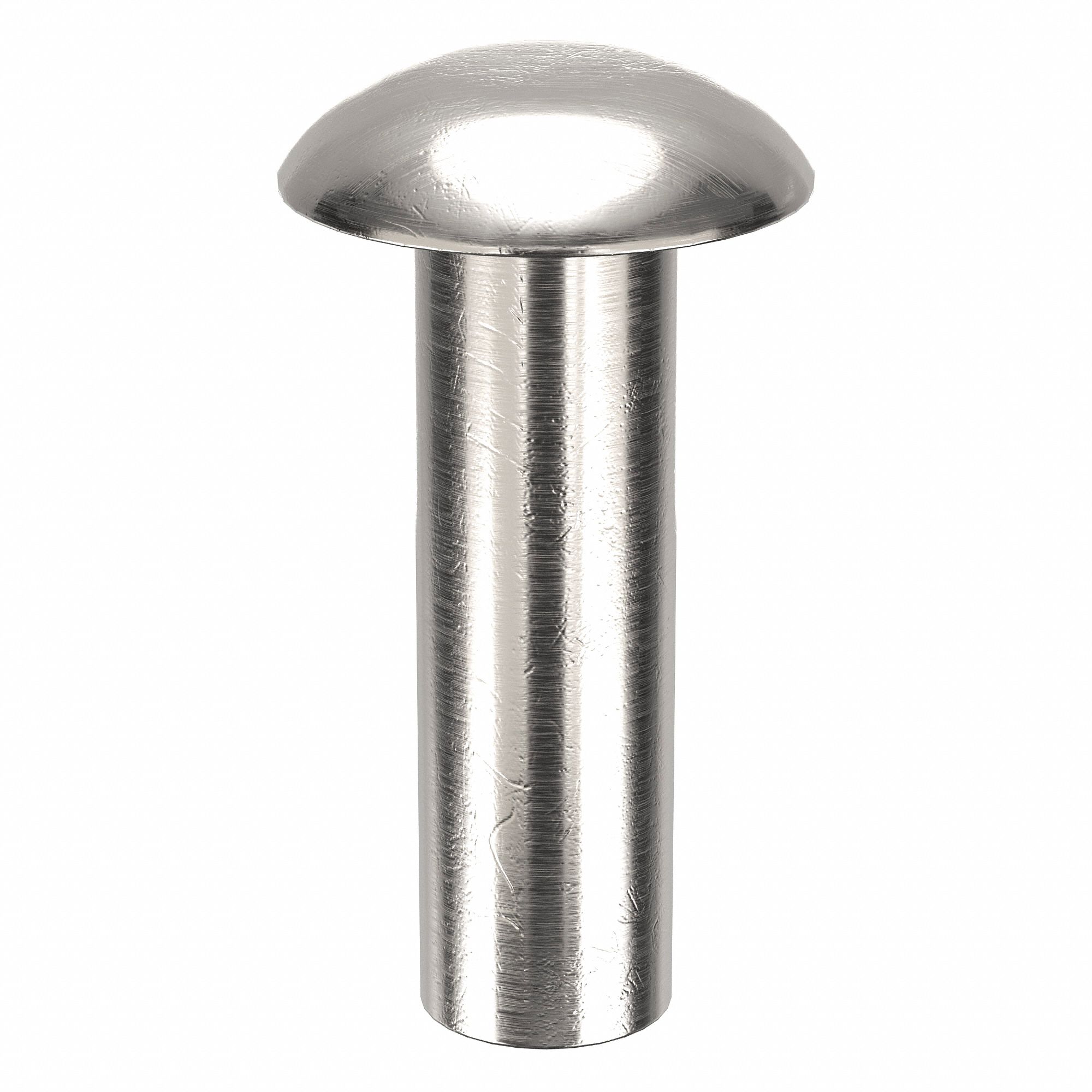 SOLID RIVET, INCH, UNIVERSAL, 0.1875 IN SHANK DIA, 45/64 IN OVERALL L, ALUMINUM, 1100F, 100 PK