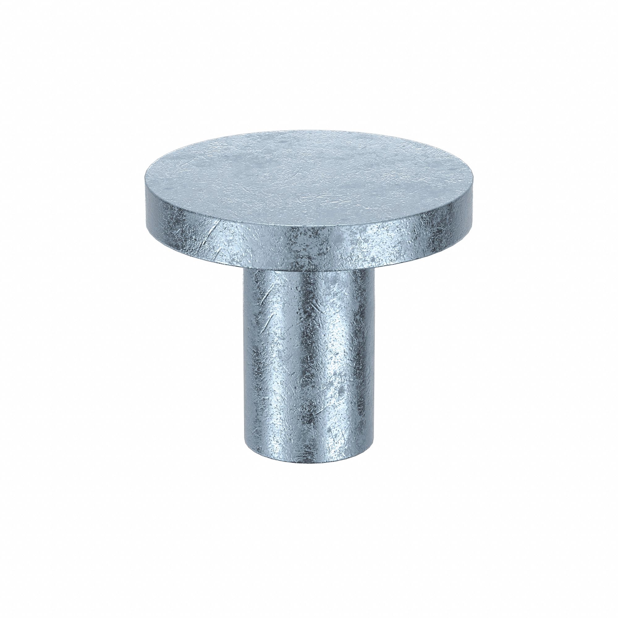 Solid Rivet: Inch, Flat, 0.088 in Shank Dia, 3/16 in Overall Lg, Steel, Low  Carbon, 2,000 PK