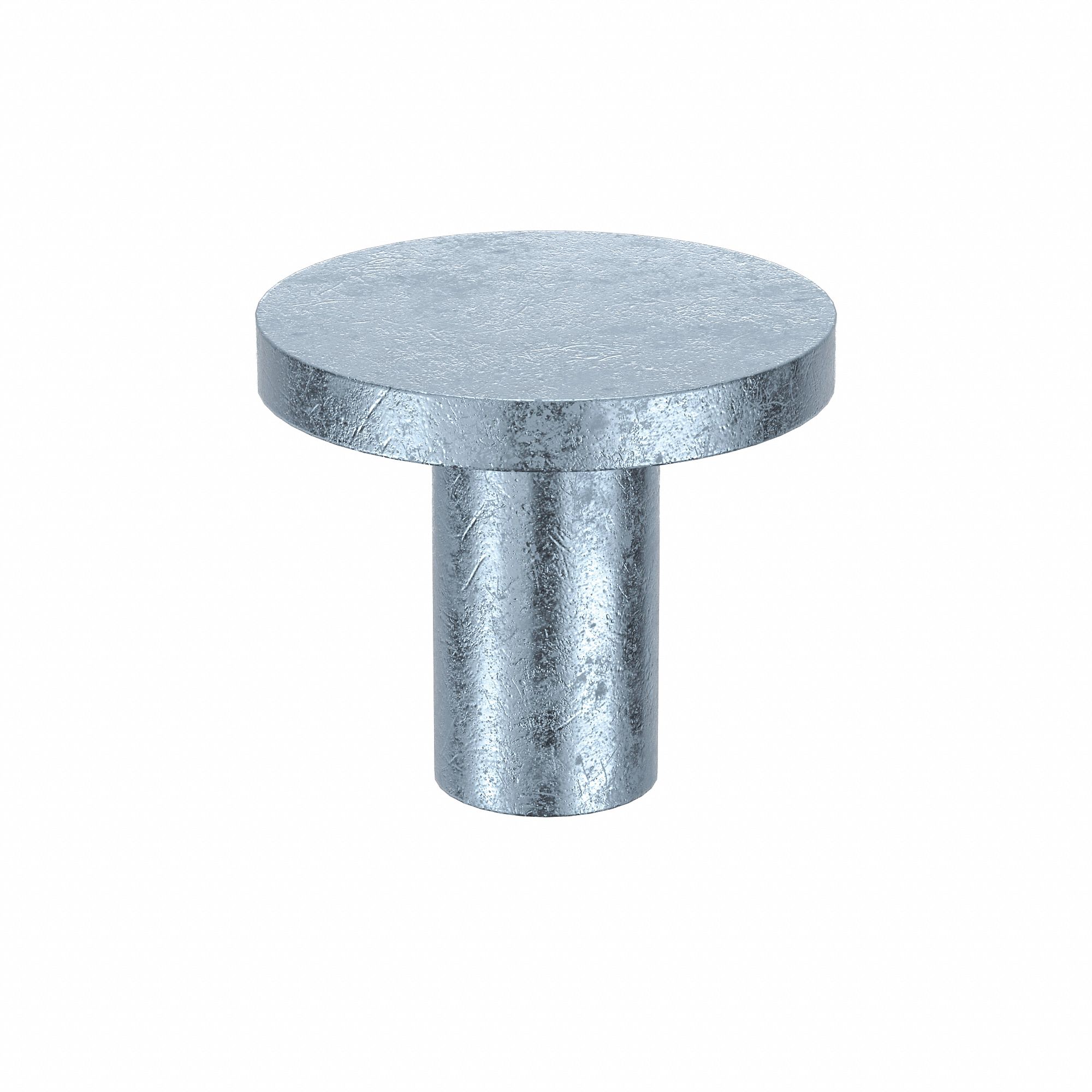 Solid Rivet, 14/69 in L, Flat, PK1000: Inch, Flat, 0.11 in Shank Dia, 15/64 in Overall Lg, 1, 000 PK