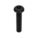 TAMPER RESISTANT SCREW, #10-24 THREAD, 1 IN L, STEEL, BLACK OXIDE, BUTTON, TORX, 25 PK