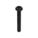 TAMPER RESISTANT SCREW, #10-24 THREAD, 1½ IN L, STEEL, BLACK OXIDE, BUTTON, TORX, 25 PK