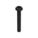 TAMPER RESISTANT SCREW, #10-32 THREAD, 1½ IN L, STEEL, BLACK OXIDE, BUTTON, TORX, 25 PK