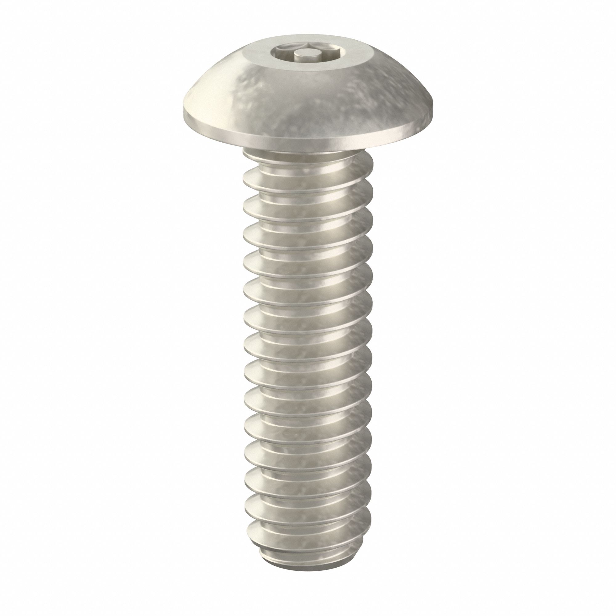 Mach Screw,Button,6-32x1/2 L,PK25 - Grainger