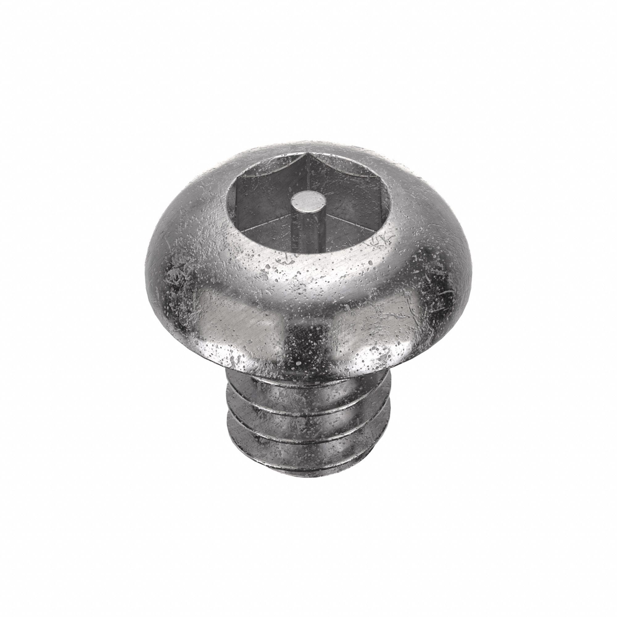 Mach Screw, Button, 10-24x1/4 L, PK25