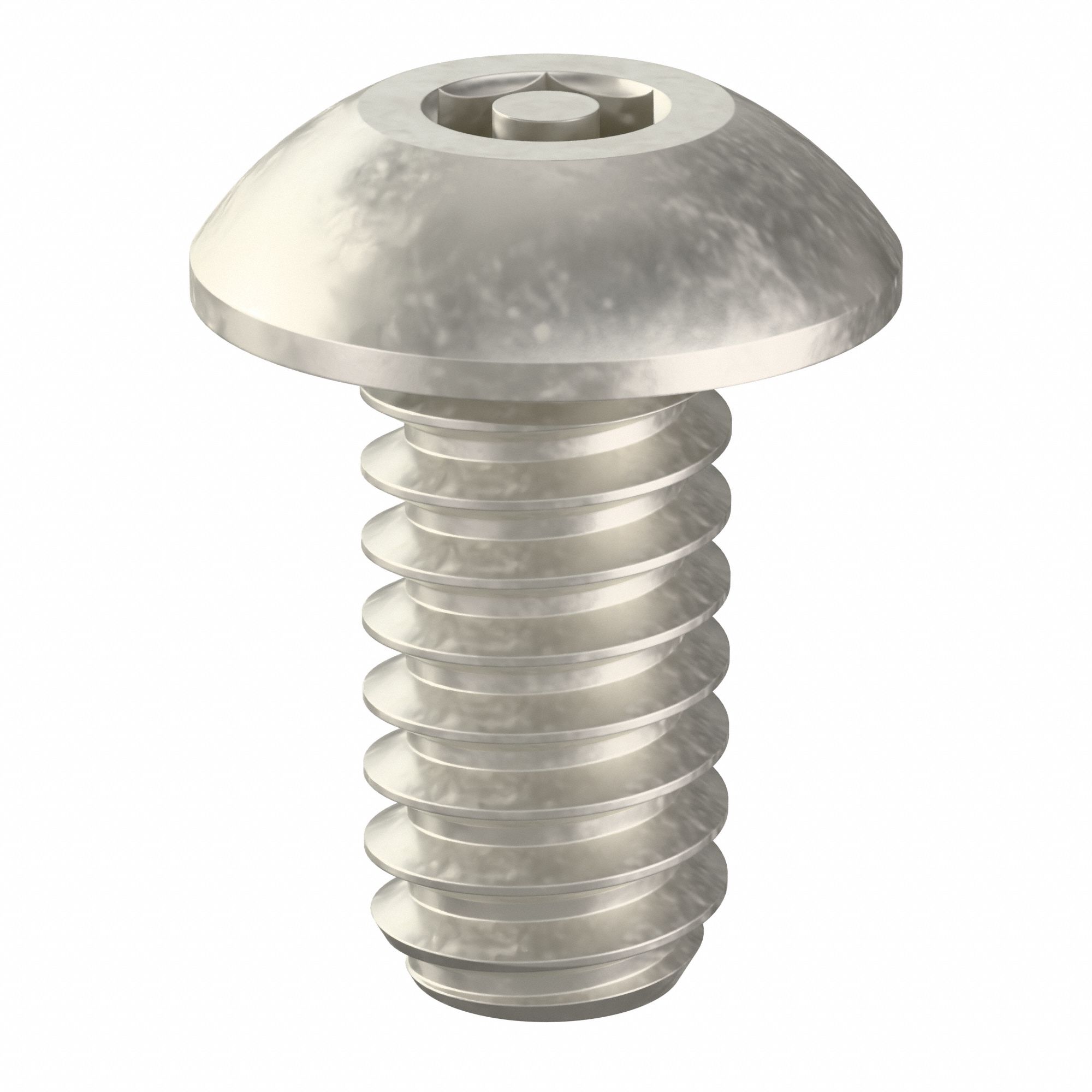 Mach Screw,Button,10-24x3/8 L,PK25 - Grainger