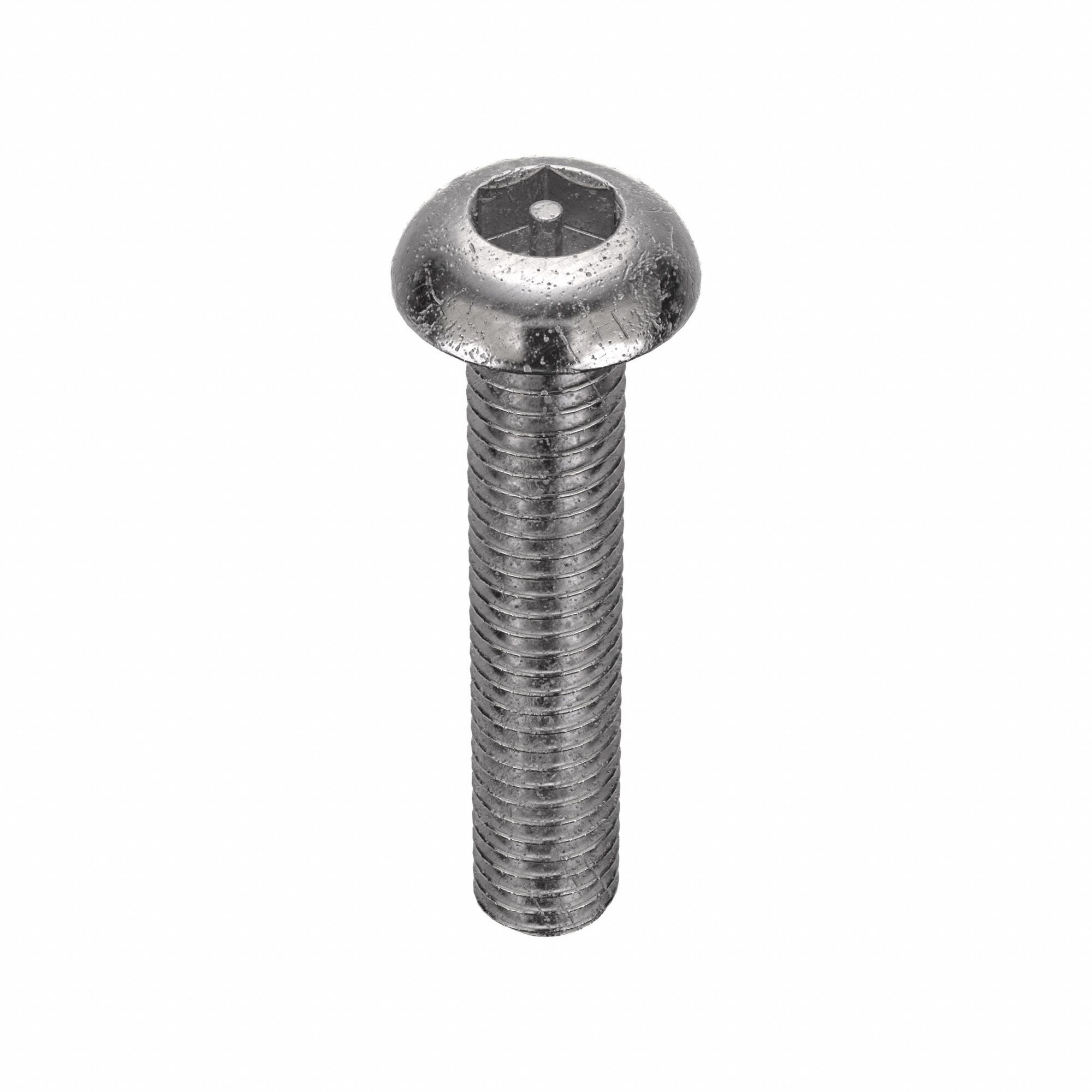 Mach Screw, Button, 10-32 x 1 L, PK25