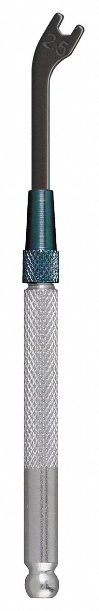 OPEN END WRENCH, ALLOY STEEL, BLACK OXIDE, 2.5 MM HEAD SIZE, 3 IN OVERALL L, STANDARD