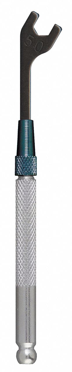 OPEN END WRENCH, ALLOY STEEL, BLACK OXIDE, 5 MM HEAD SIZE, 3 IN OVERALL L, STANDARD