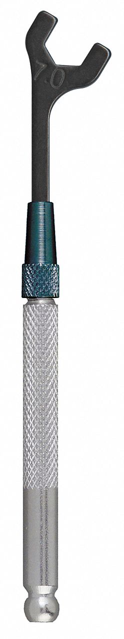 OPEN END WRENCH, ALLOY STEEL, BLACK OXIDE, 7 MM HEAD SIZE, 3 IN OVERALL L, STANDARD