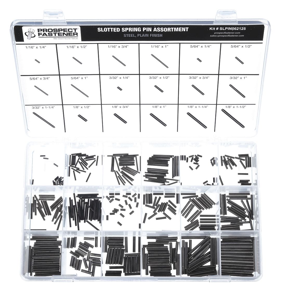 APPROVED VENDOR PIN ASSORTMENT, 450 PIECES, 18 SIZES