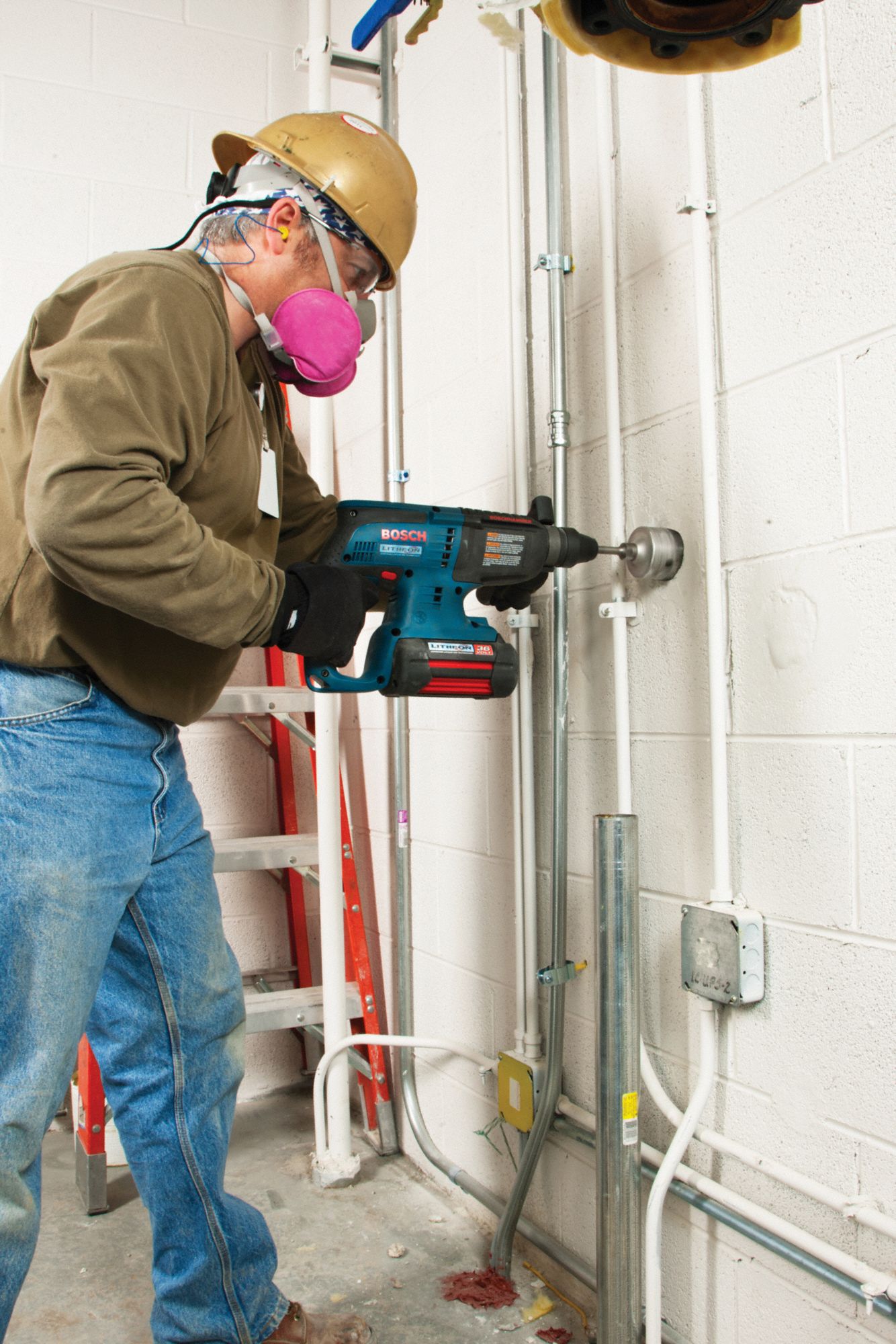 BOSCH Rebar Cutter, 3/4 in Drill Bit Size, Carbide, 12 in Overall