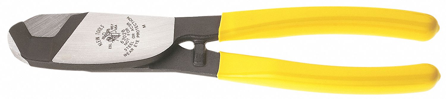Cable Cutter: Plastic Handle, Shear, For 3/4 in Max Dia Aluminum Electric Cable