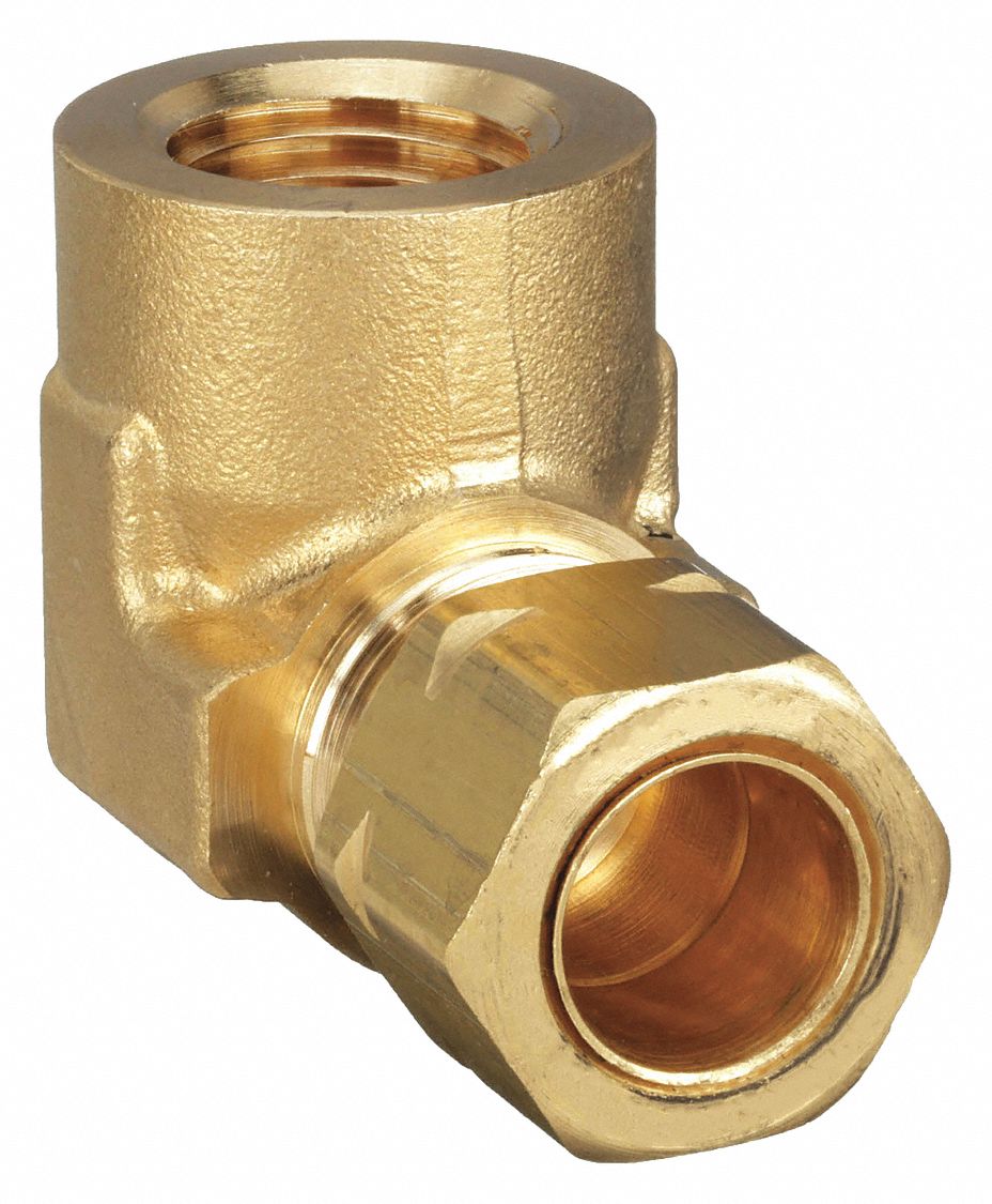 90° Elbows - Compression Fittings, Compress-Align, Brass, 170CA Series, Parker Hannifin